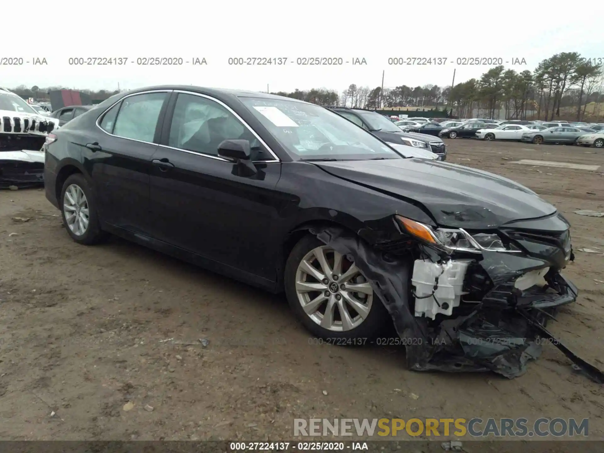 1 Photograph of a damaged car 4T1B11HK6KU251954 TOYOTA CAMRY 2019