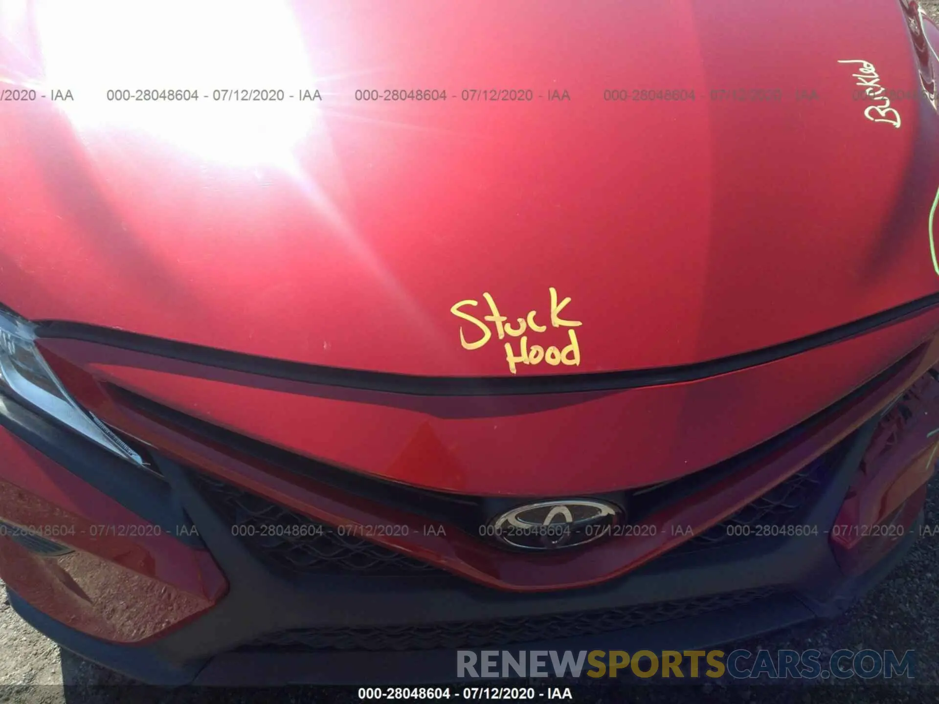10 Photograph of a damaged car 4T1B11HK6KU252117 TOYOTA CAMRY 2019