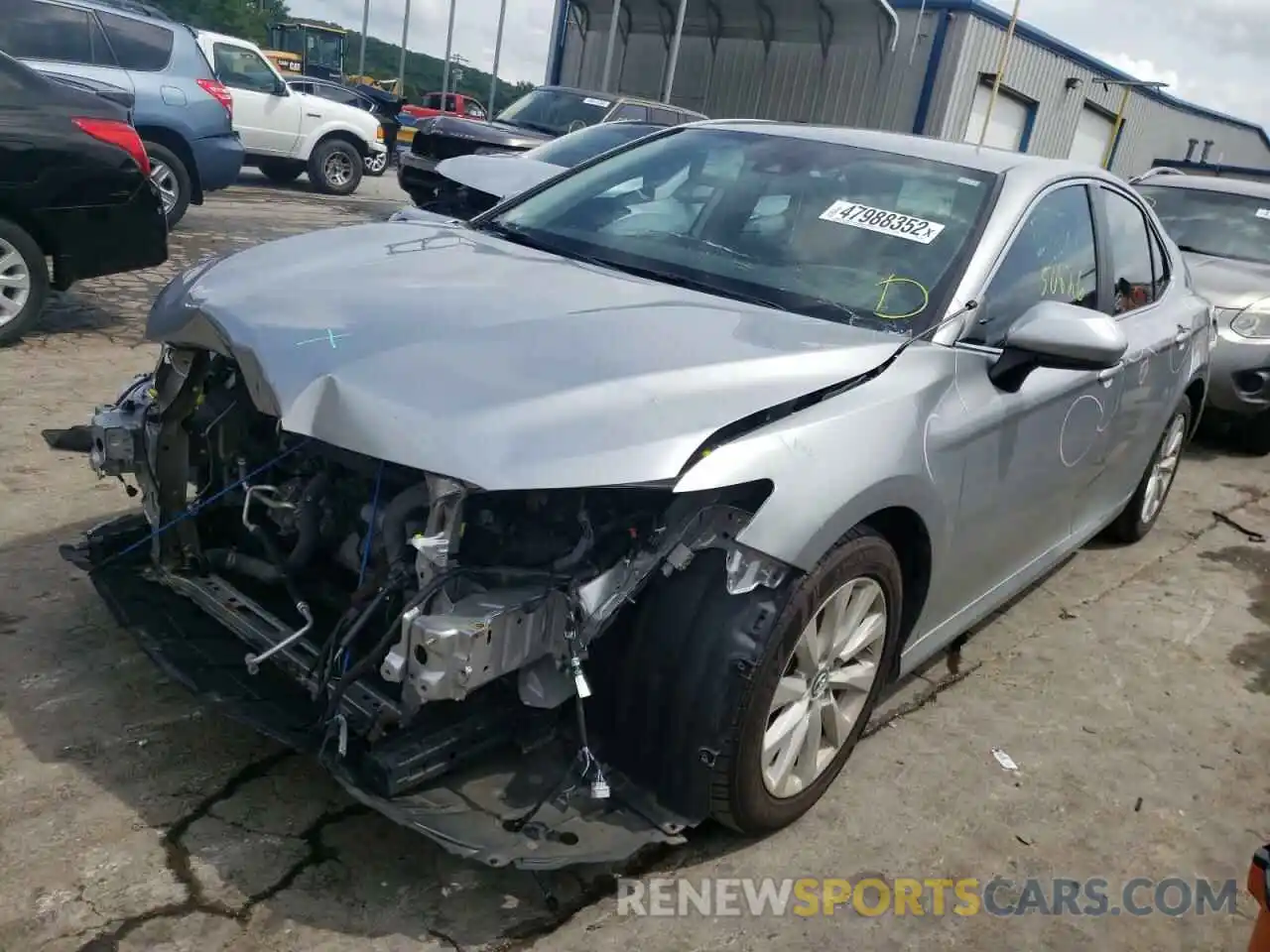 2 Photograph of a damaged car 4T1B11HK6KU258970 TOYOTA CAMRY 2019