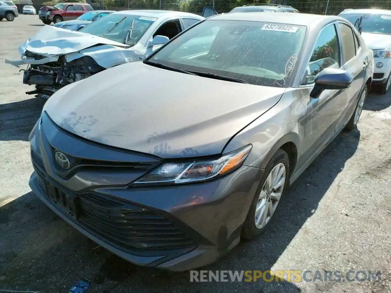 2 Photograph of a damaged car 4T1B11HK6KU266129 TOYOTA CAMRY 2019