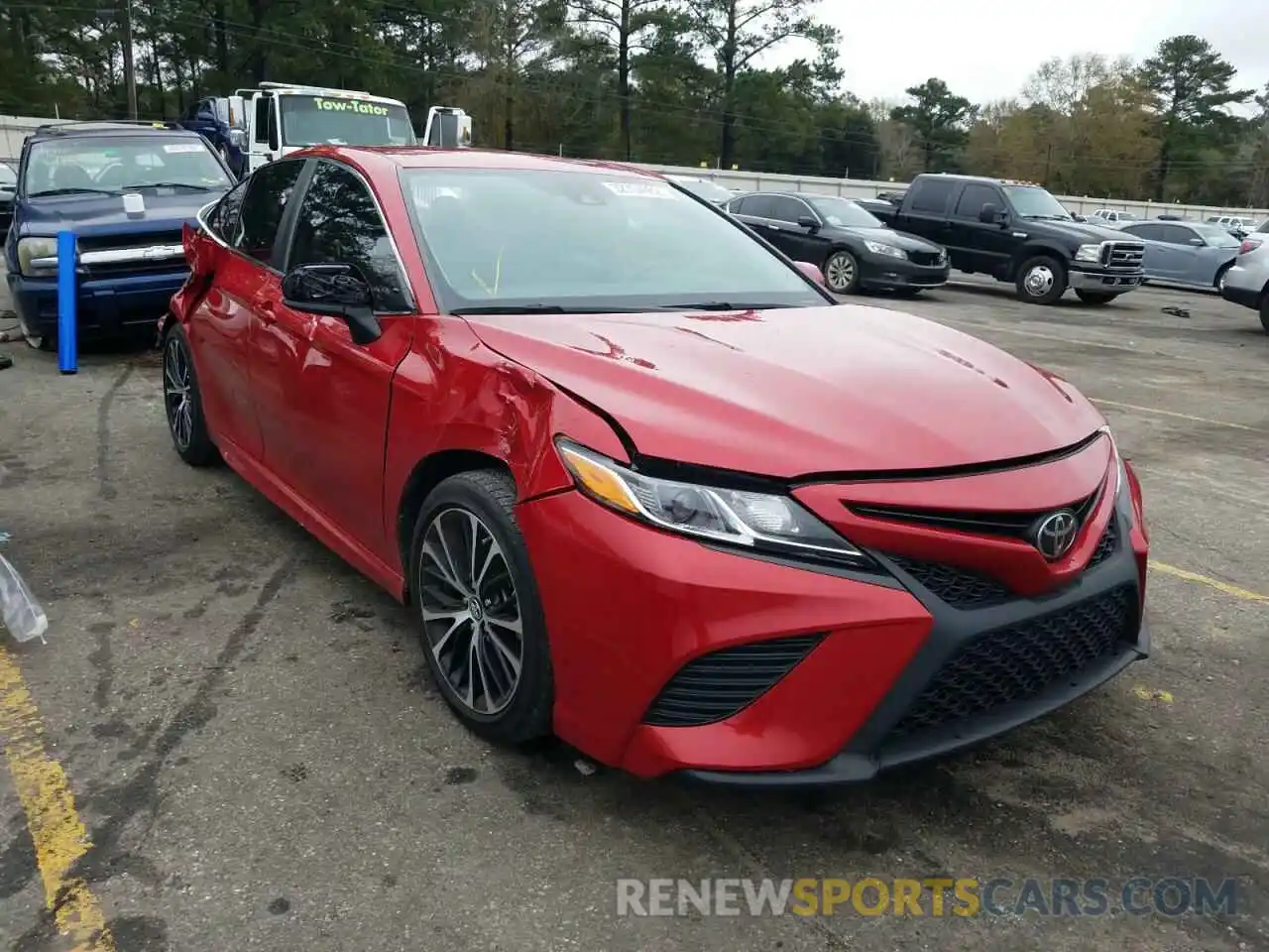 1 Photograph of a damaged car 4T1B11HK6KU272092 TOYOTA CAMRY 2019