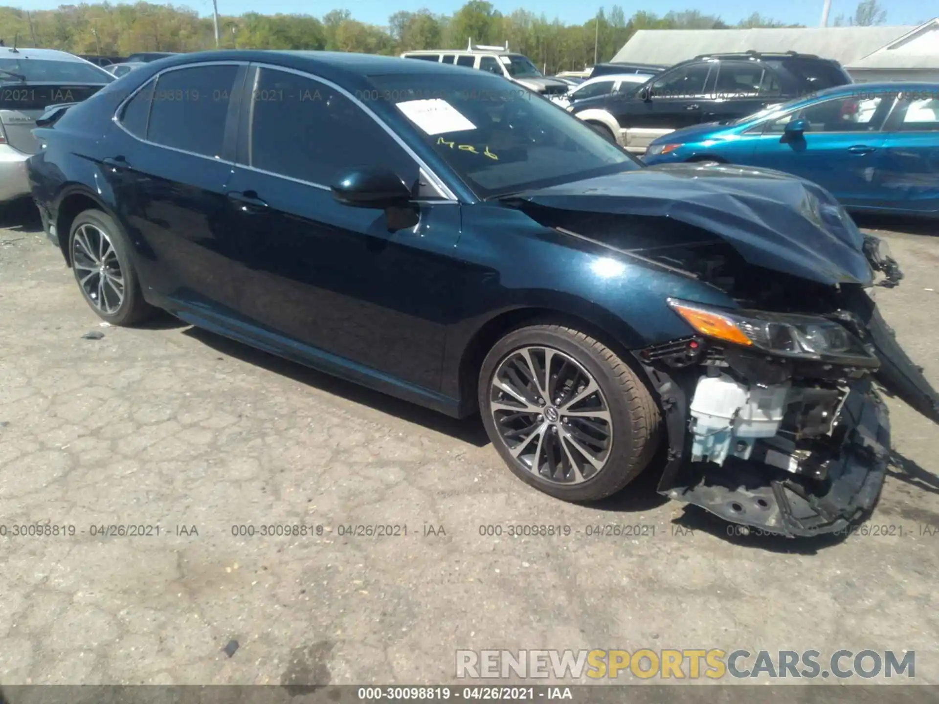 1 Photograph of a damaged car 4T1B11HK6KU276966 TOYOTA CAMRY 2019