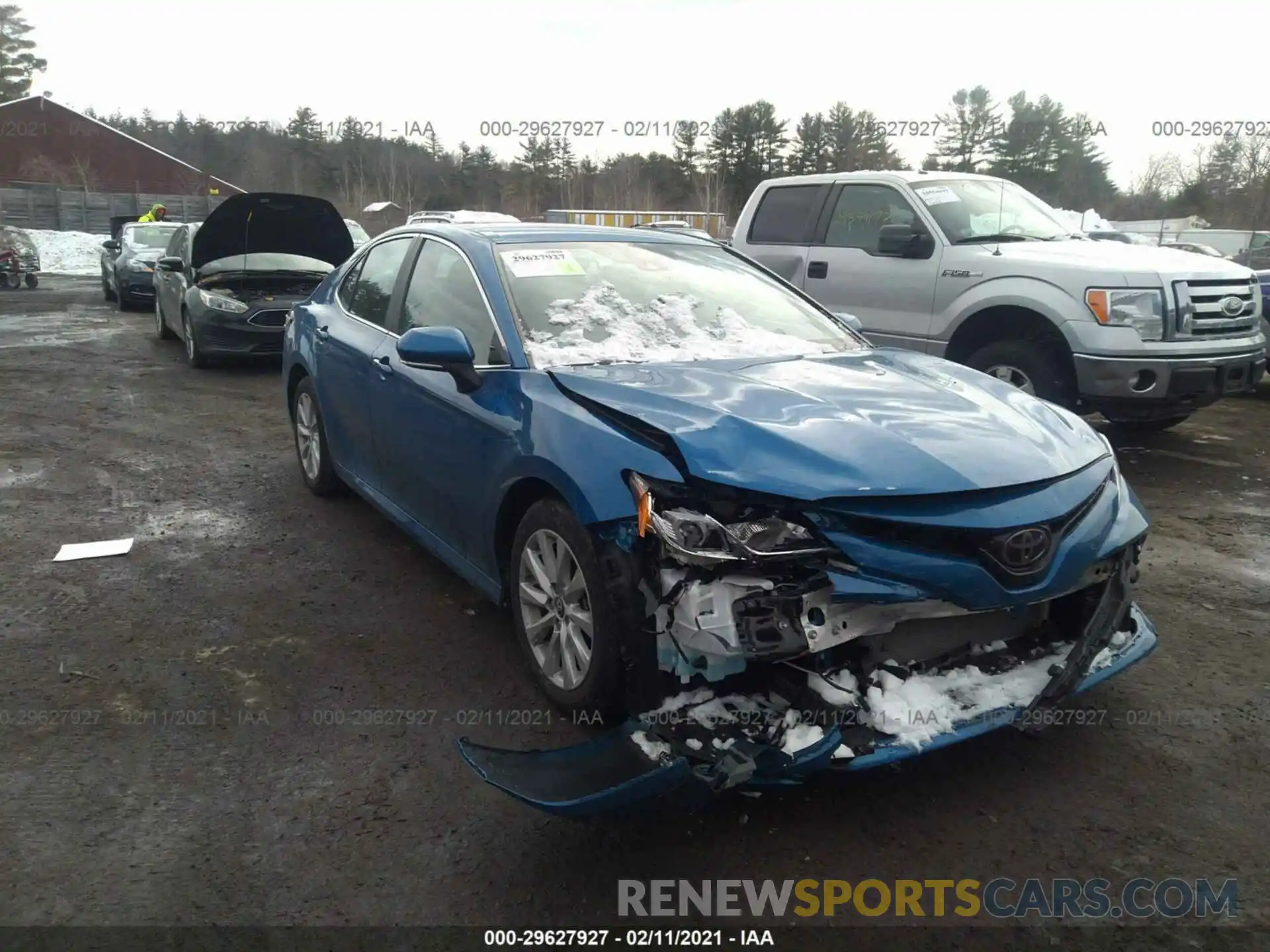 1 Photograph of a damaged car 4T1B11HK6KU299258 TOYOTA CAMRY 2019