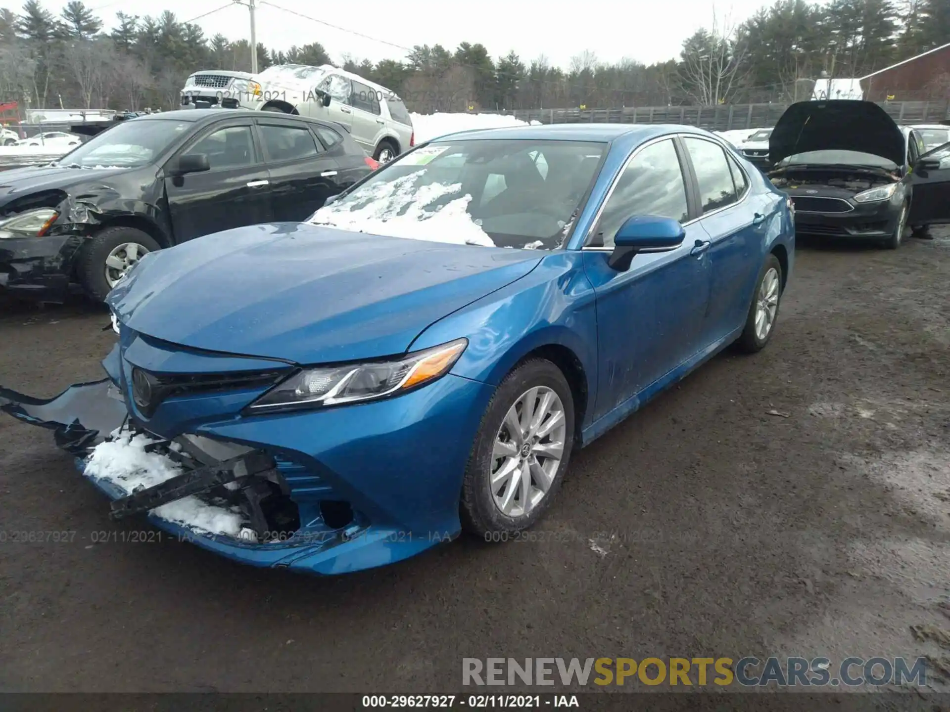 2 Photograph of a damaged car 4T1B11HK6KU299258 TOYOTA CAMRY 2019