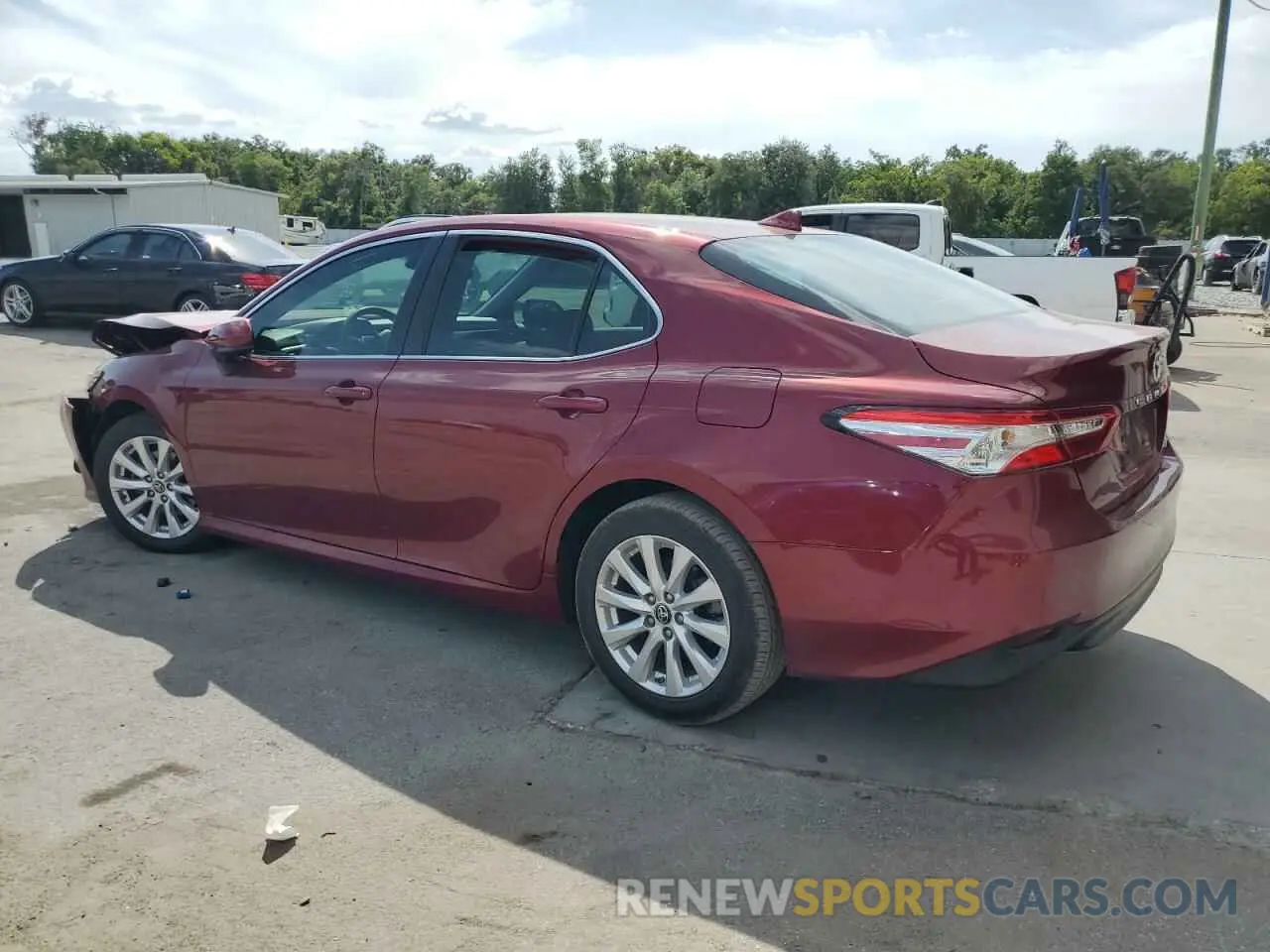 2 Photograph of a damaged car 4T1B11HK6KU689146 TOYOTA CAMRY 2019