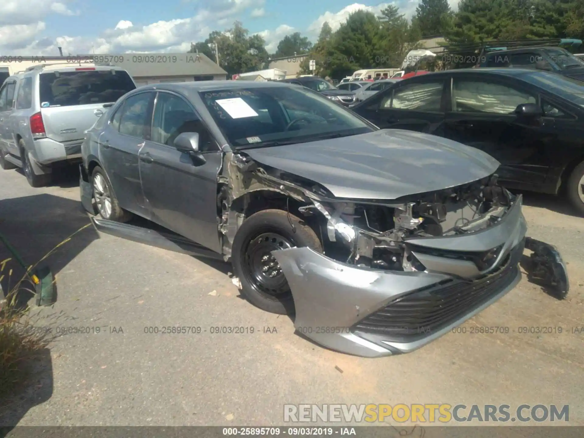 1 Photograph of a damaged car 4T1B11HK6KU706785 TOYOTA CAMRY 2019