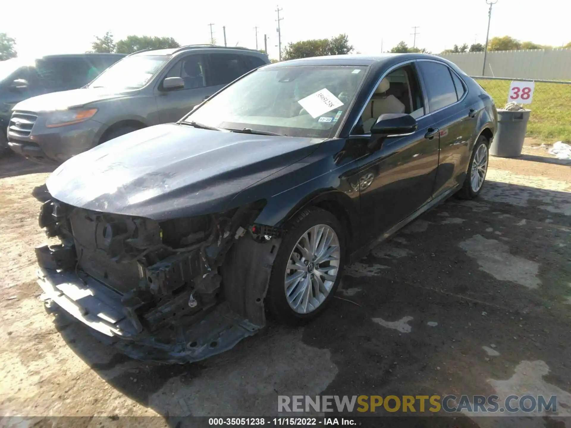 2 Photograph of a damaged car 4T1B11HK6KU726499 TOYOTA CAMRY 2019