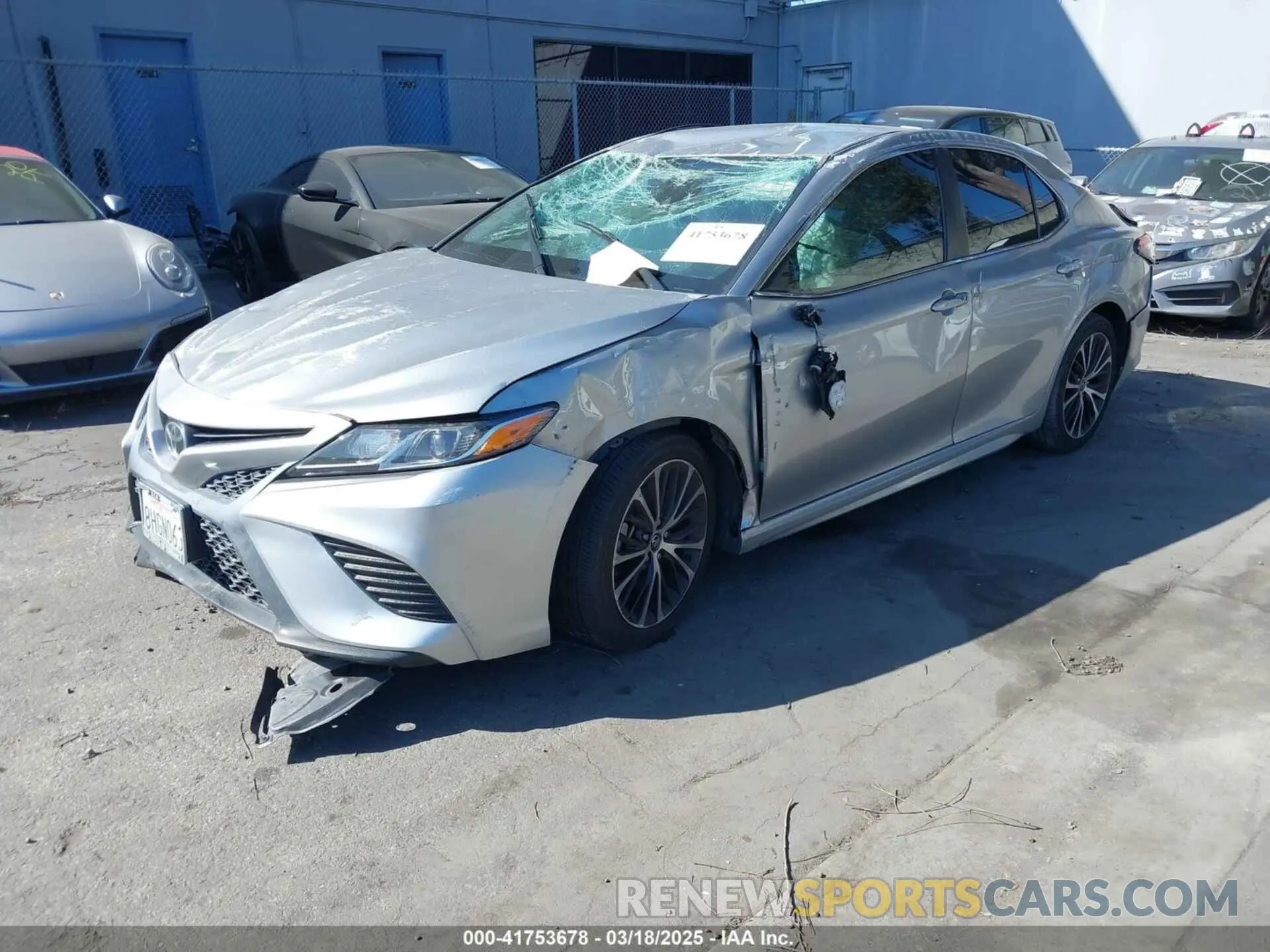 2 Photograph of a damaged car 4T1B11HK6KU726910 TOYOTA CAMRY 2019