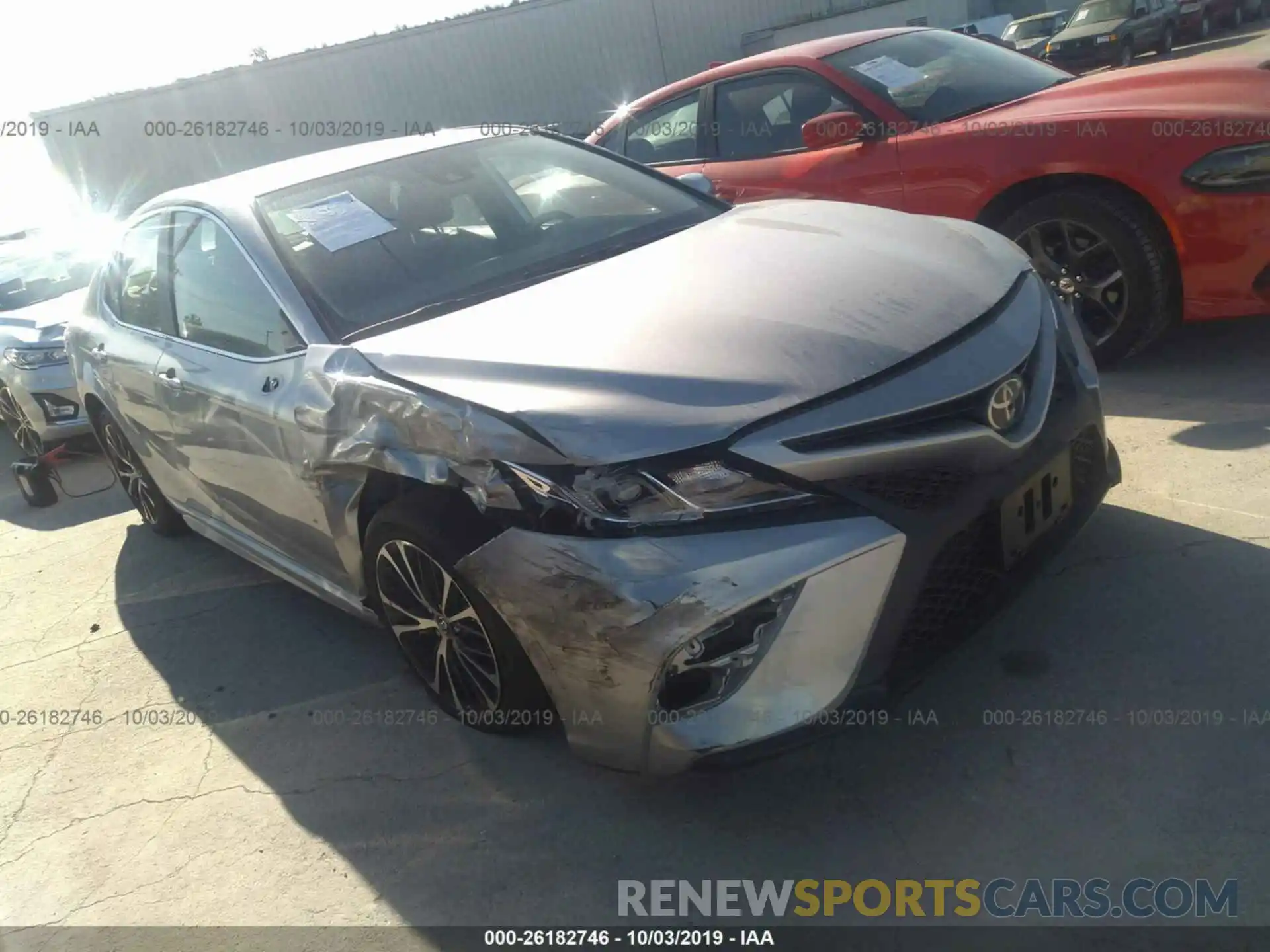 1 Photograph of a damaged car 4T1B11HK6KU727149 TOYOTA CAMRY 2019