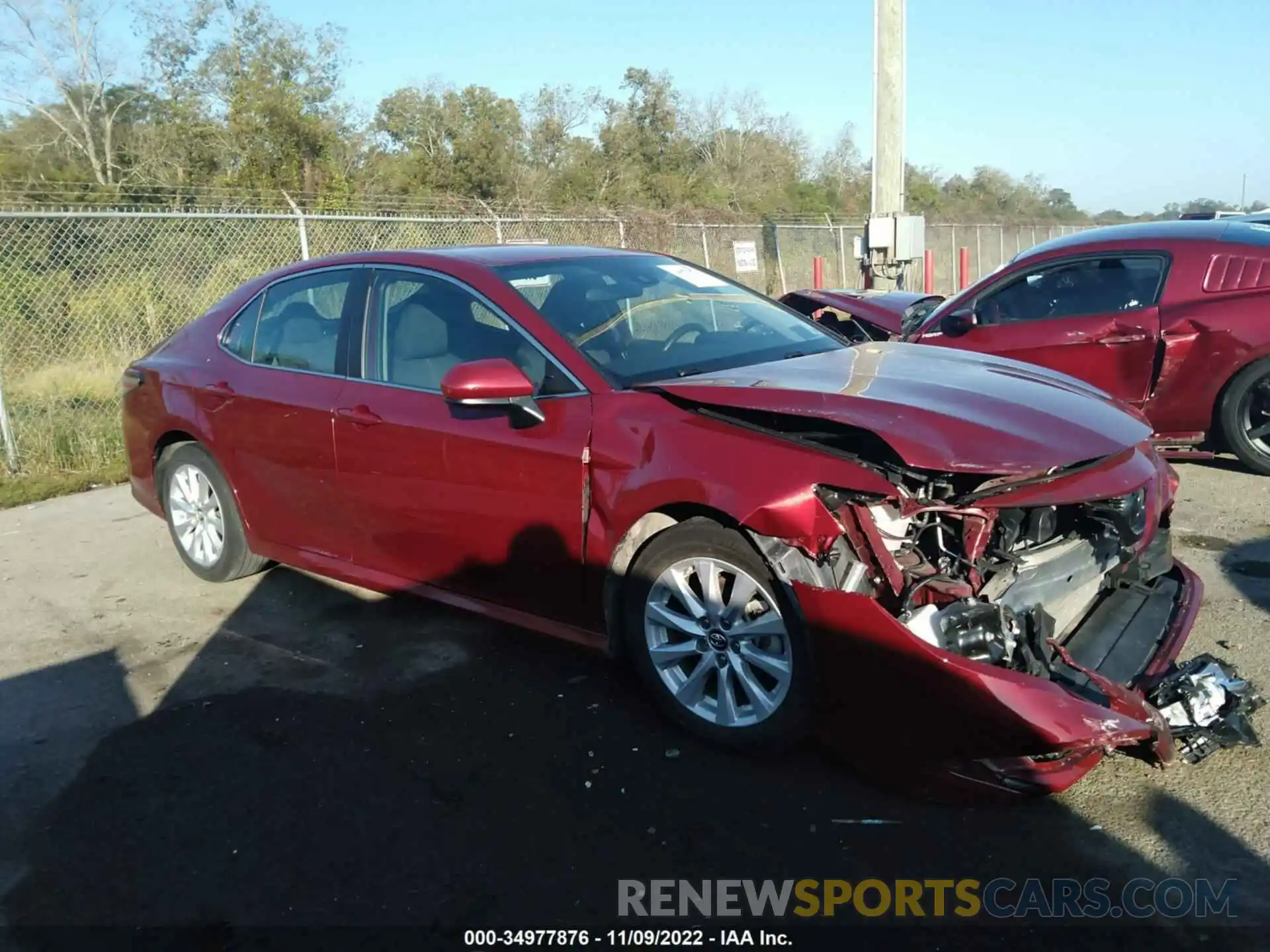 1 Photograph of a damaged car 4T1B11HK6KU734053 TOYOTA CAMRY 2019