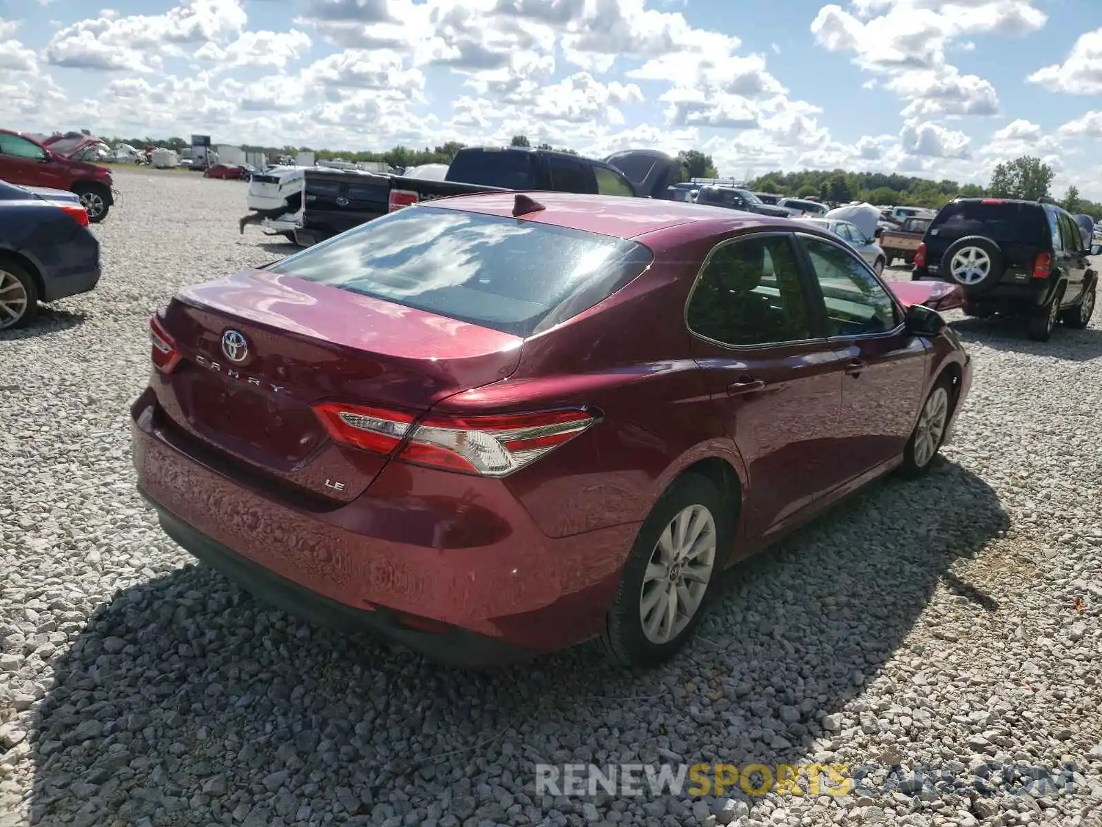 4 Photograph of a damaged car 4T1B11HK6KU745554 TOYOTA CAMRY 2019