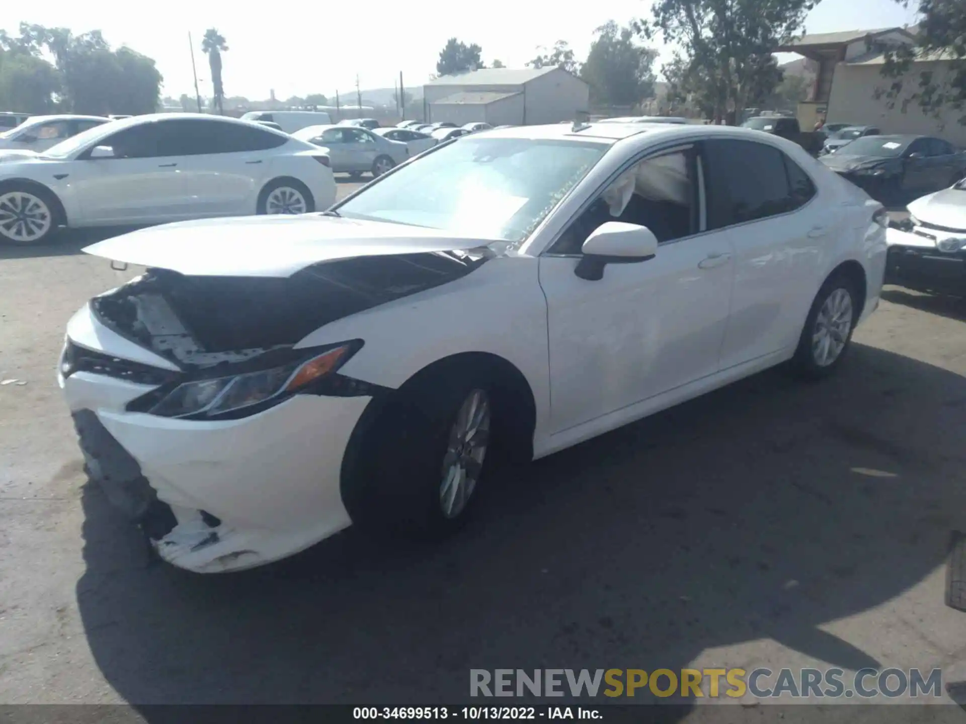 2 Photograph of a damaged car 4T1B11HK6KU760247 TOYOTA CAMRY 2019