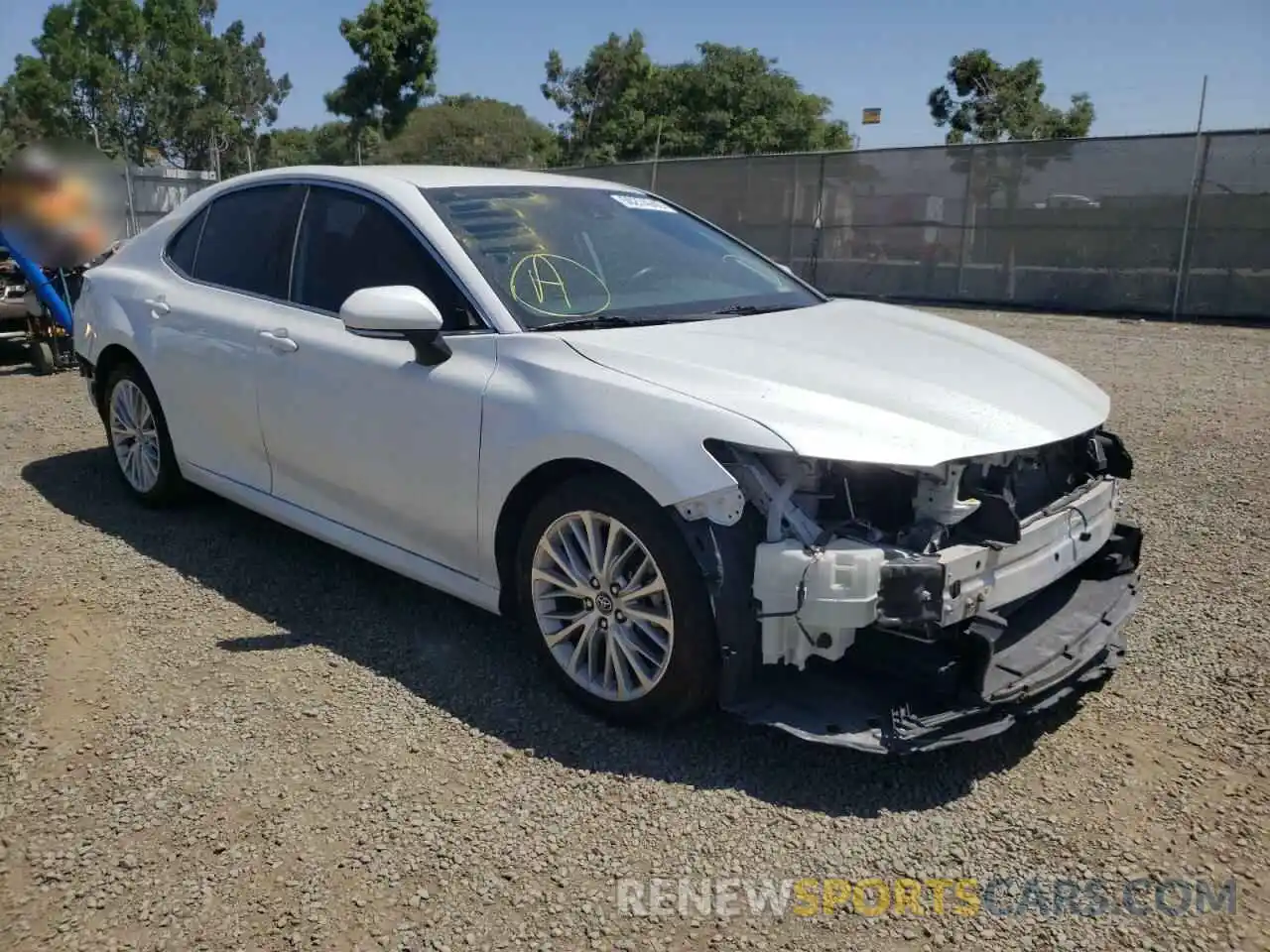 1 Photograph of a damaged car 4T1B11HK6KU766758 TOYOTA CAMRY 2019