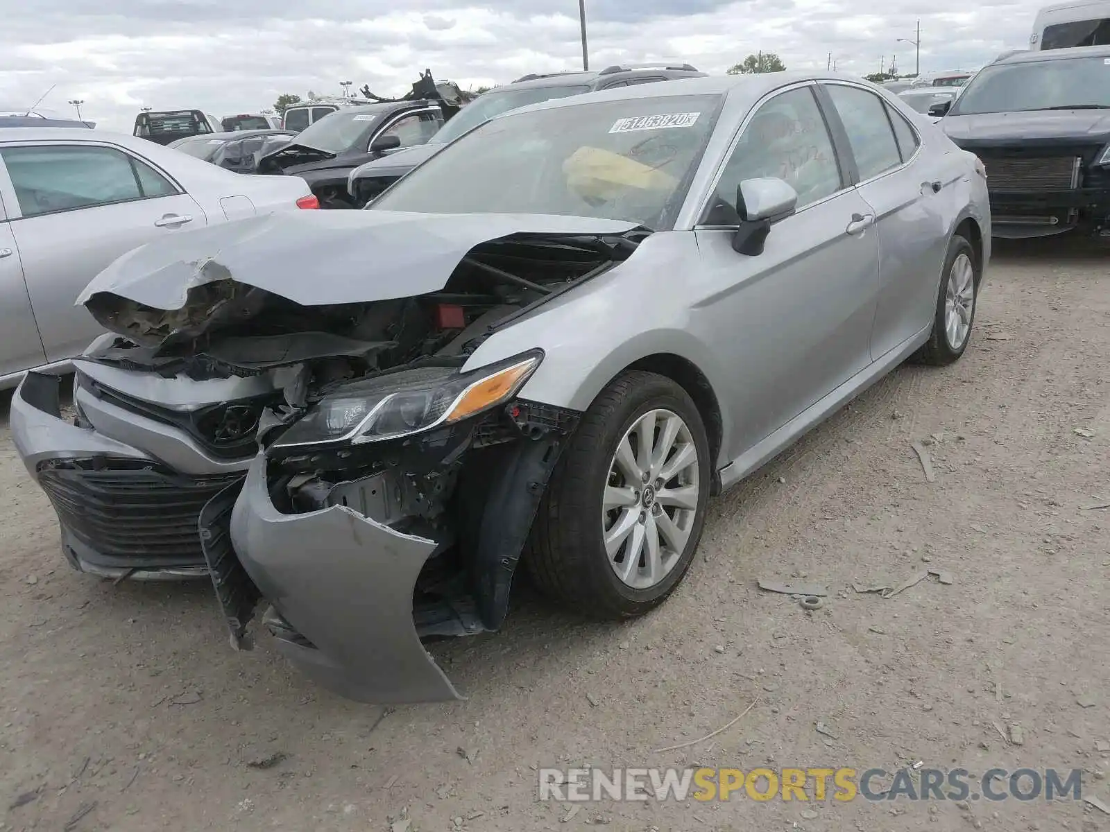 2 Photograph of a damaged car 4T1B11HK6KU769319 TOYOTA CAMRY 2019