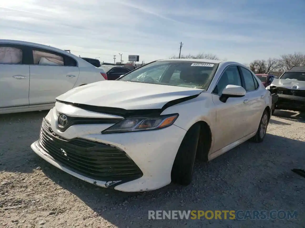 2 Photograph of a damaged car 4T1B11HK6KU773810 TOYOTA CAMRY 2019