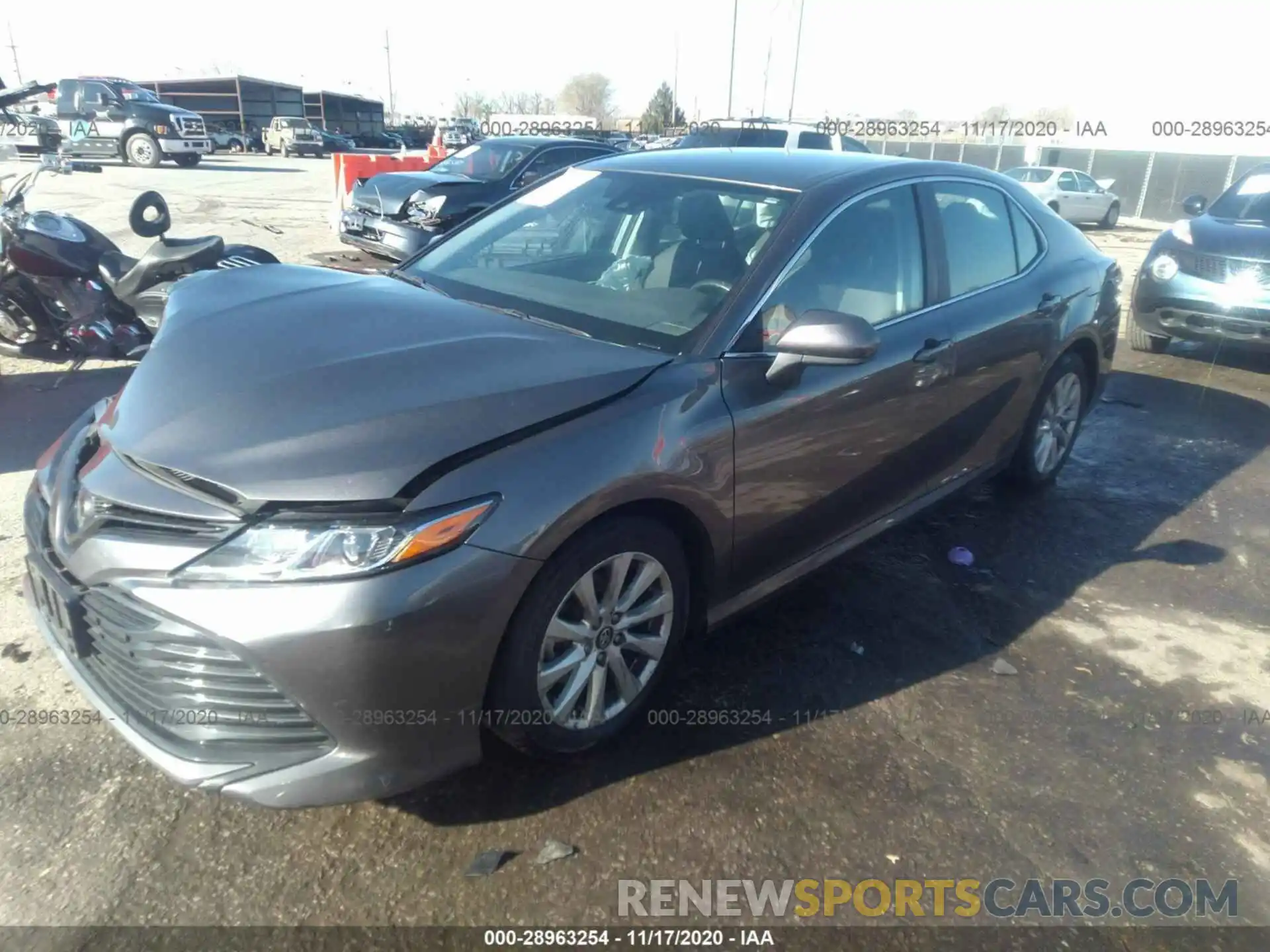 2 Photograph of a damaged car 4T1B11HK6KU786072 TOYOTA CAMRY 2019