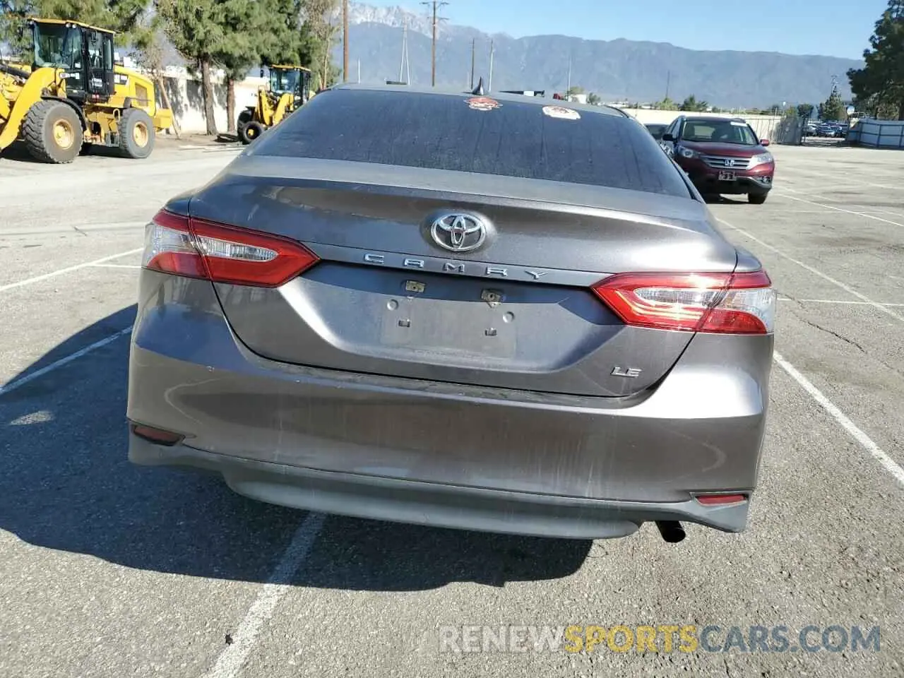 6 Photograph of a damaged car 4T1B11HK6KU807681 TOYOTA CAMRY 2019