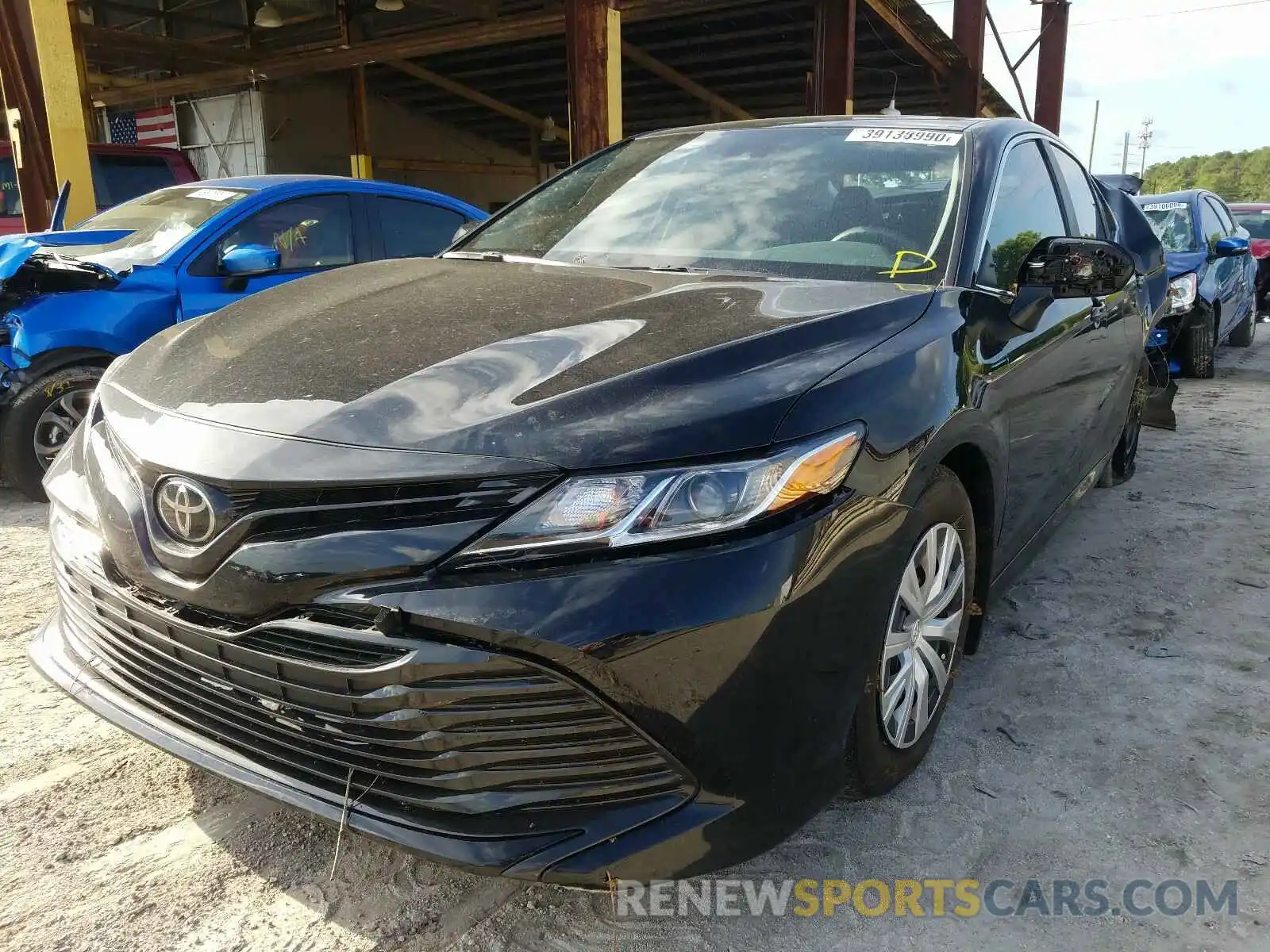 2 Photograph of a damaged car 4T1B11HK6KU836064 TOYOTA CAMRY 2019