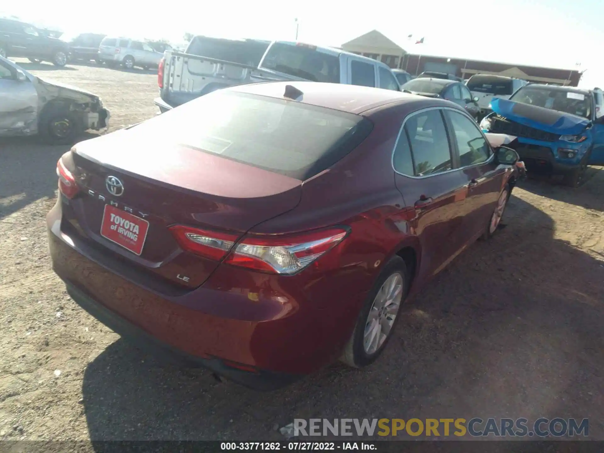 4 Photograph of a damaged car 4T1B11HK6KU836839 TOYOTA CAMRY 2019