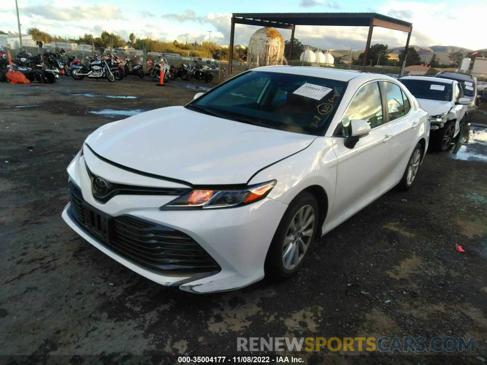 2 Photograph of a damaged car 4T1B11HK6KU855648 TOYOTA CAMRY 2019