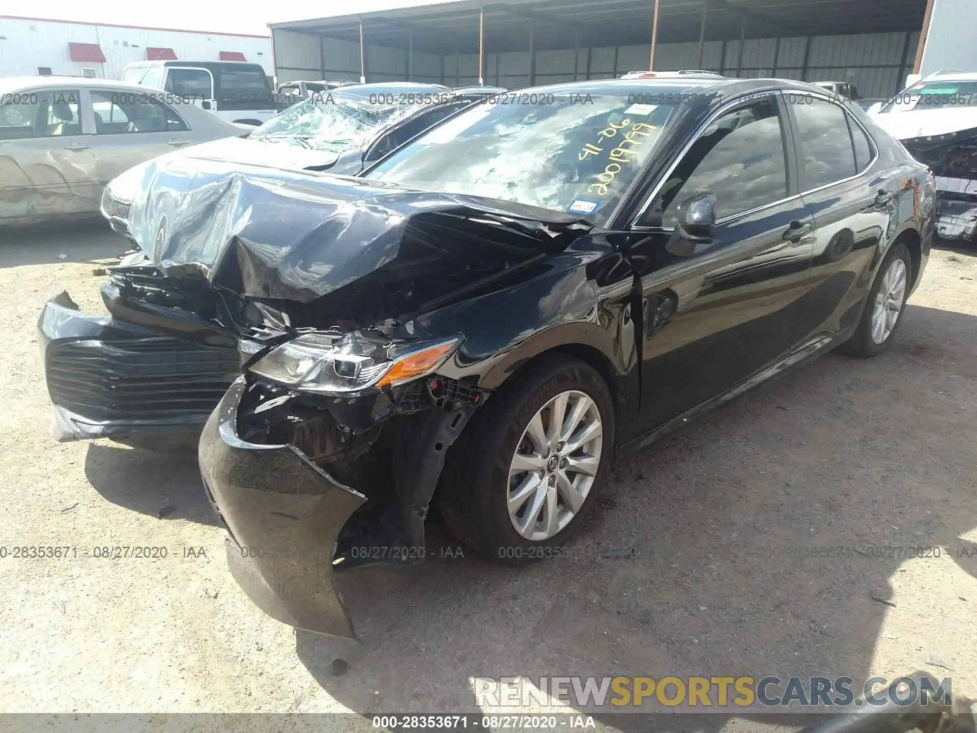 2 Photograph of a damaged car 4T1B11HK7KU169988 TOYOTA CAMRY 2019