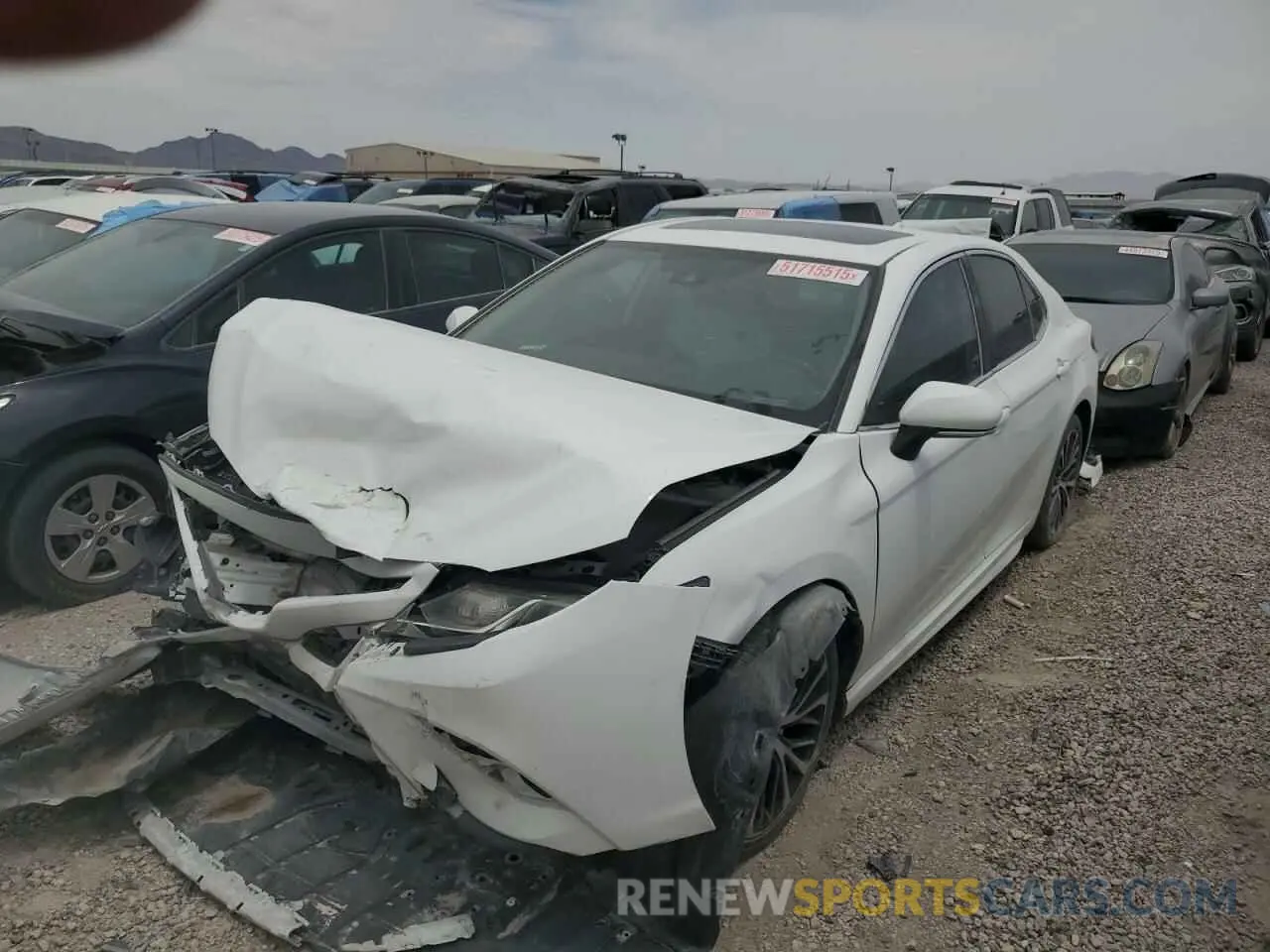 1 Photograph of a damaged car 4T1B11HK7KU183549 TOYOTA CAMRY 2019