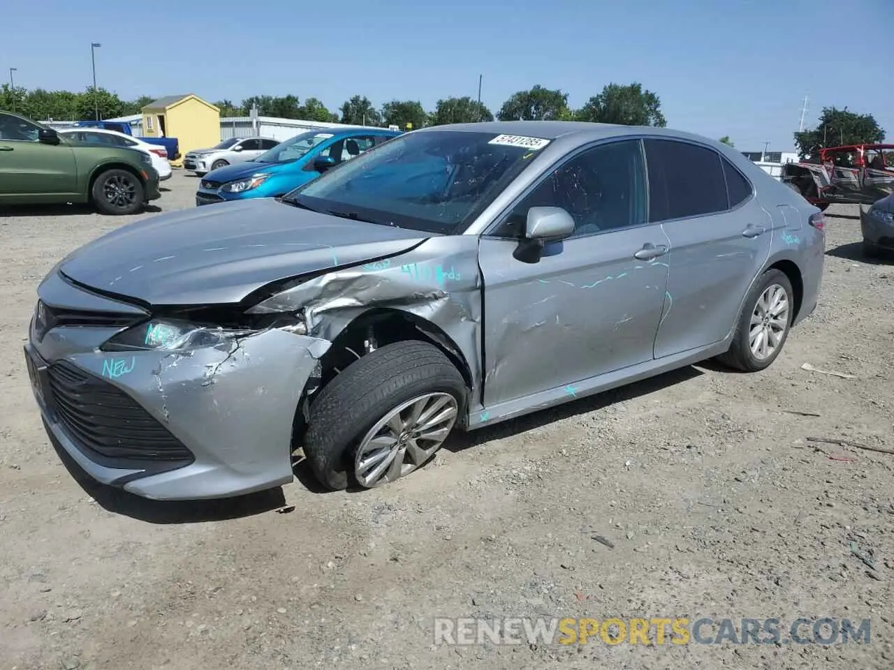 1 Photograph of a damaged car 4T1B11HK7KU200110 TOYOTA CAMRY 2019