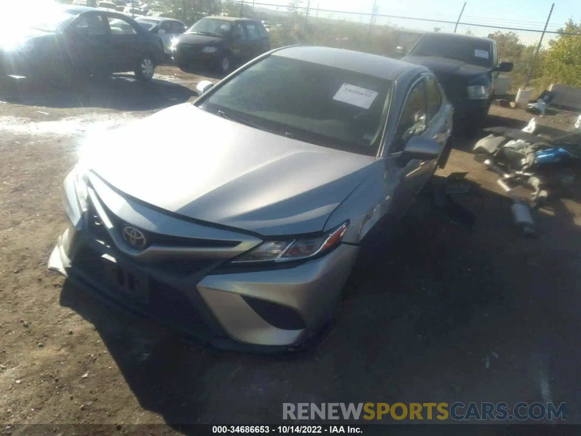 2 Photograph of a damaged car 4T1B11HK7KU217487 TOYOTA CAMRY 2019