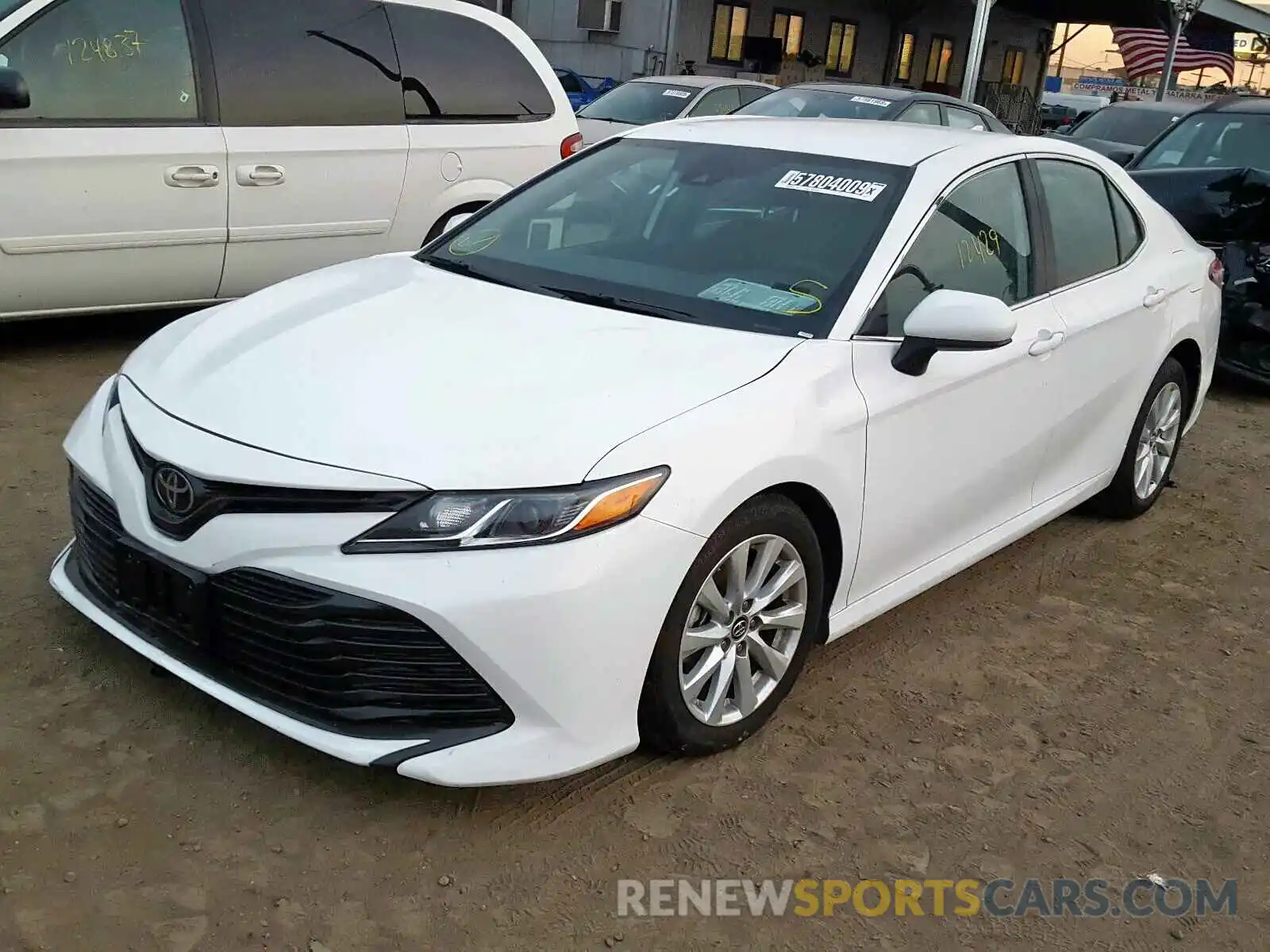 2 Photograph of a damaged car 4T1B11HK7KU243412 TOYOTA CAMRY 2019