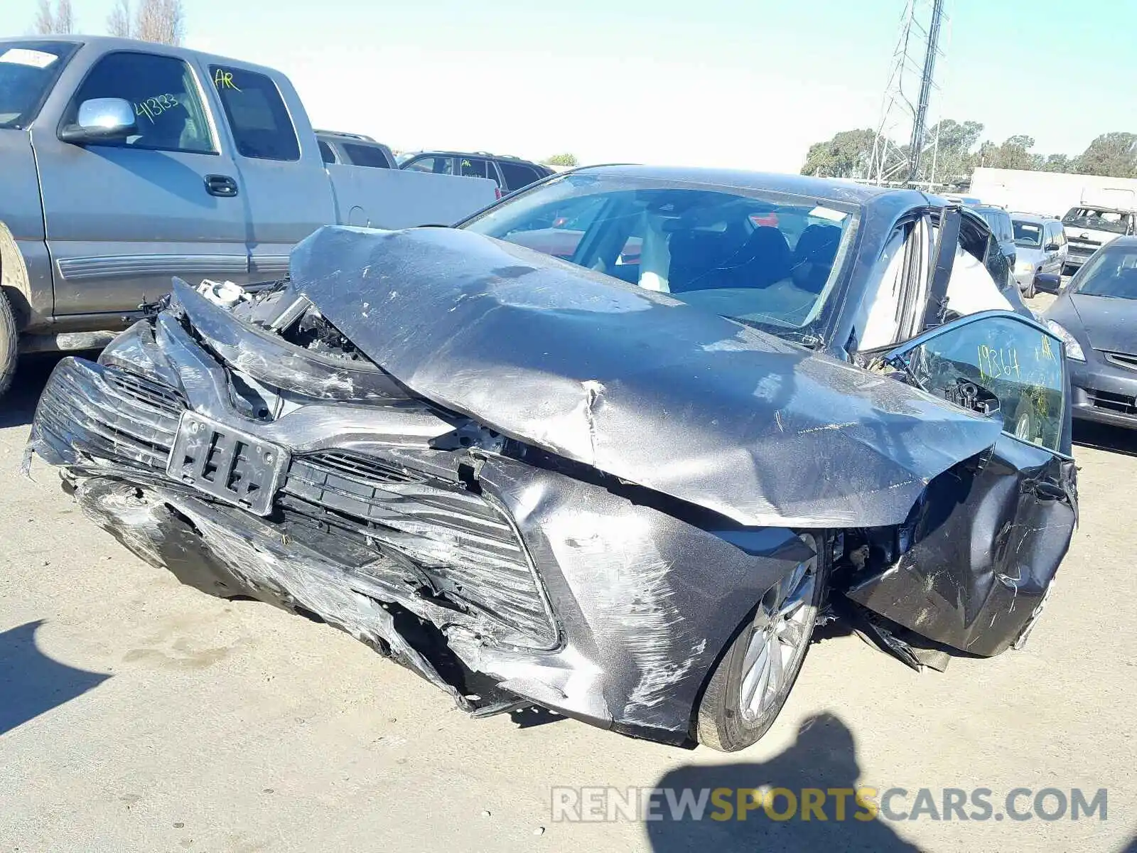 2 Photograph of a damaged car 4T1B11HK7KU243751 TOYOTA CAMRY 2019