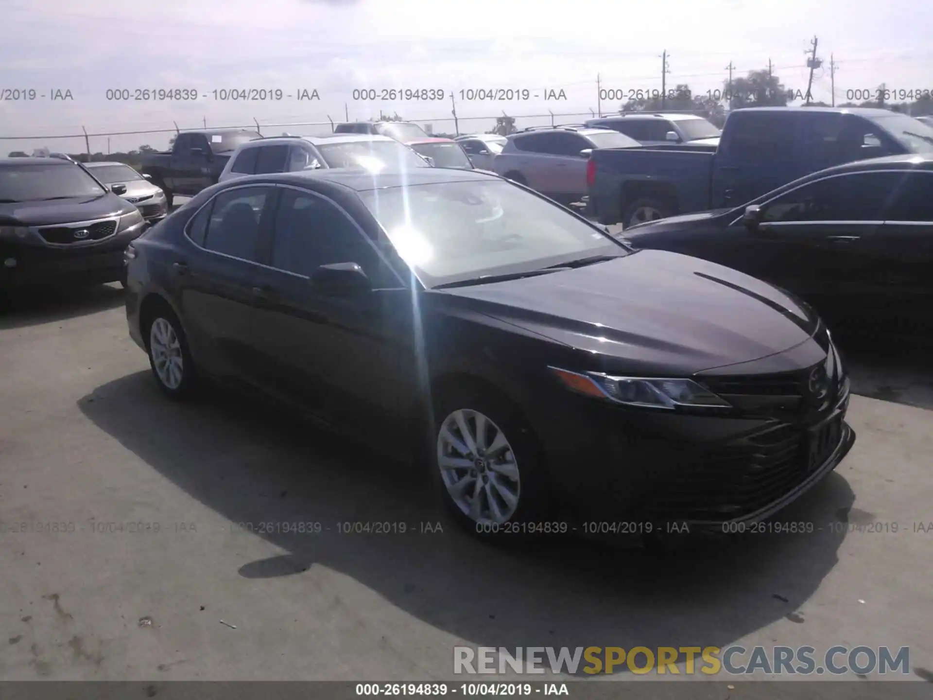 1 Photograph of a damaged car 4T1B11HK7KU249484 TOYOTA CAMRY 2019