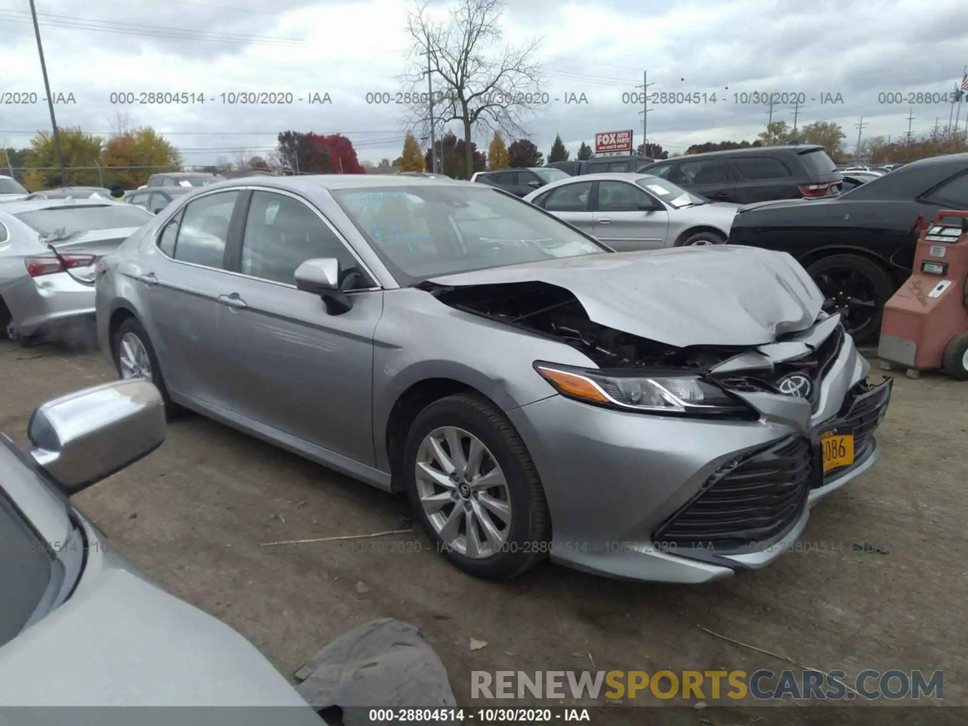 1 Photograph of a damaged car 4T1B11HK7KU256578 TOYOTA CAMRY 2019