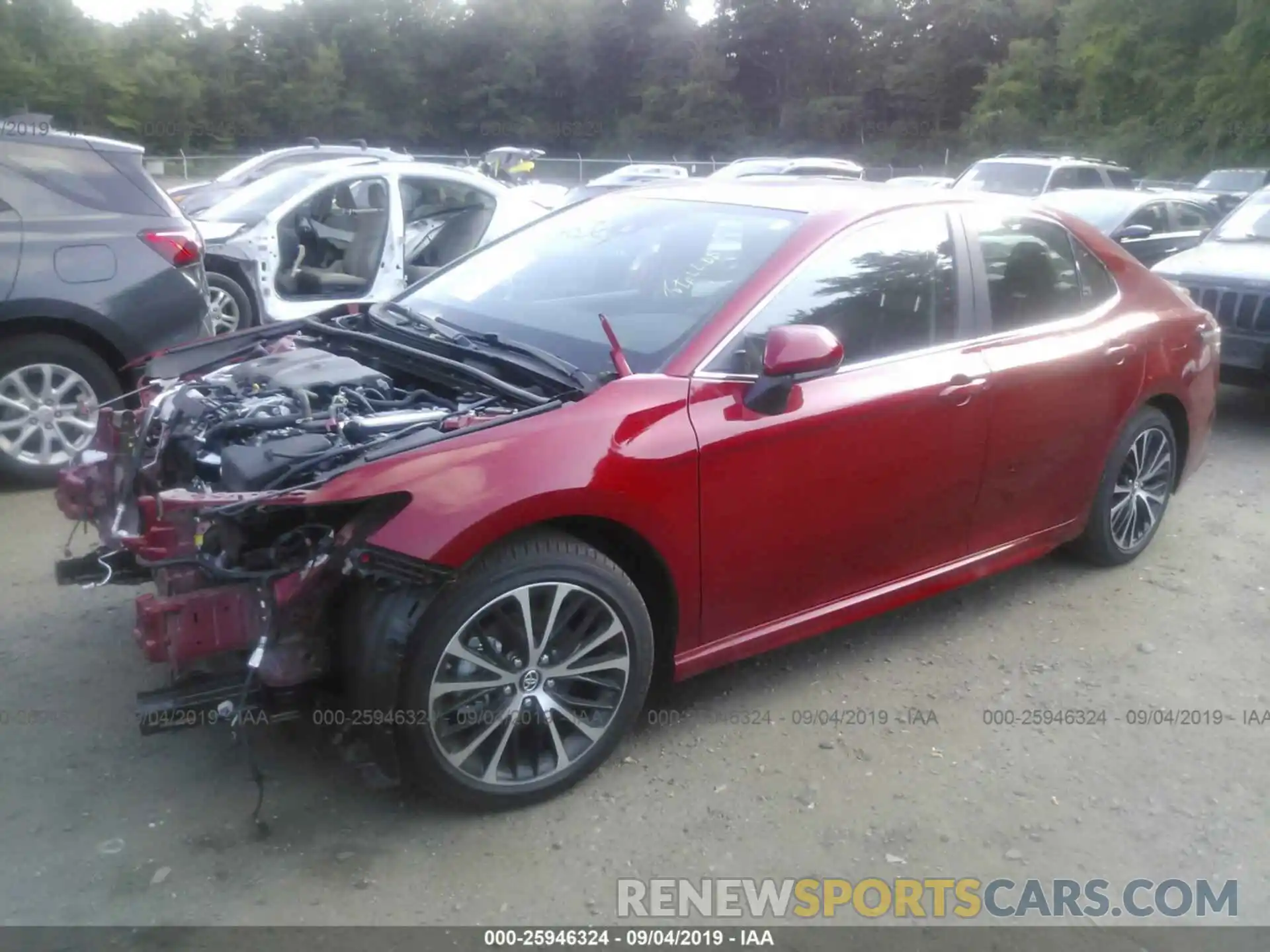 2 Photograph of a damaged car 4T1B11HK7KU274398 TOYOTA CAMRY 2019