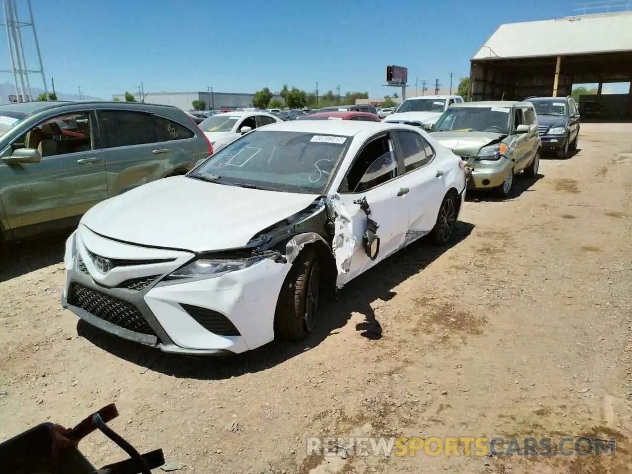 2 Photograph of a damaged car 4T1B11HK7KU298152 TOYOTA CAMRY 2019