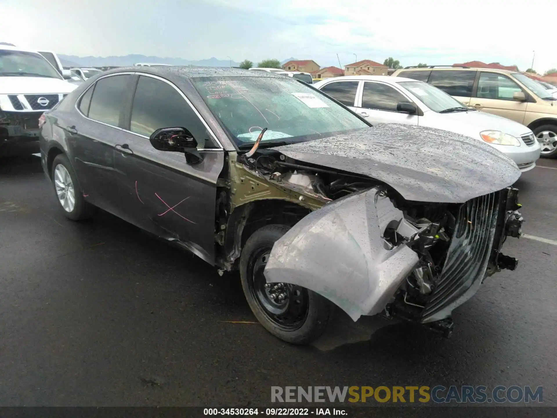 1 Photograph of a damaged car 4T1B11HK7KU682271 TOYOTA CAMRY 2019