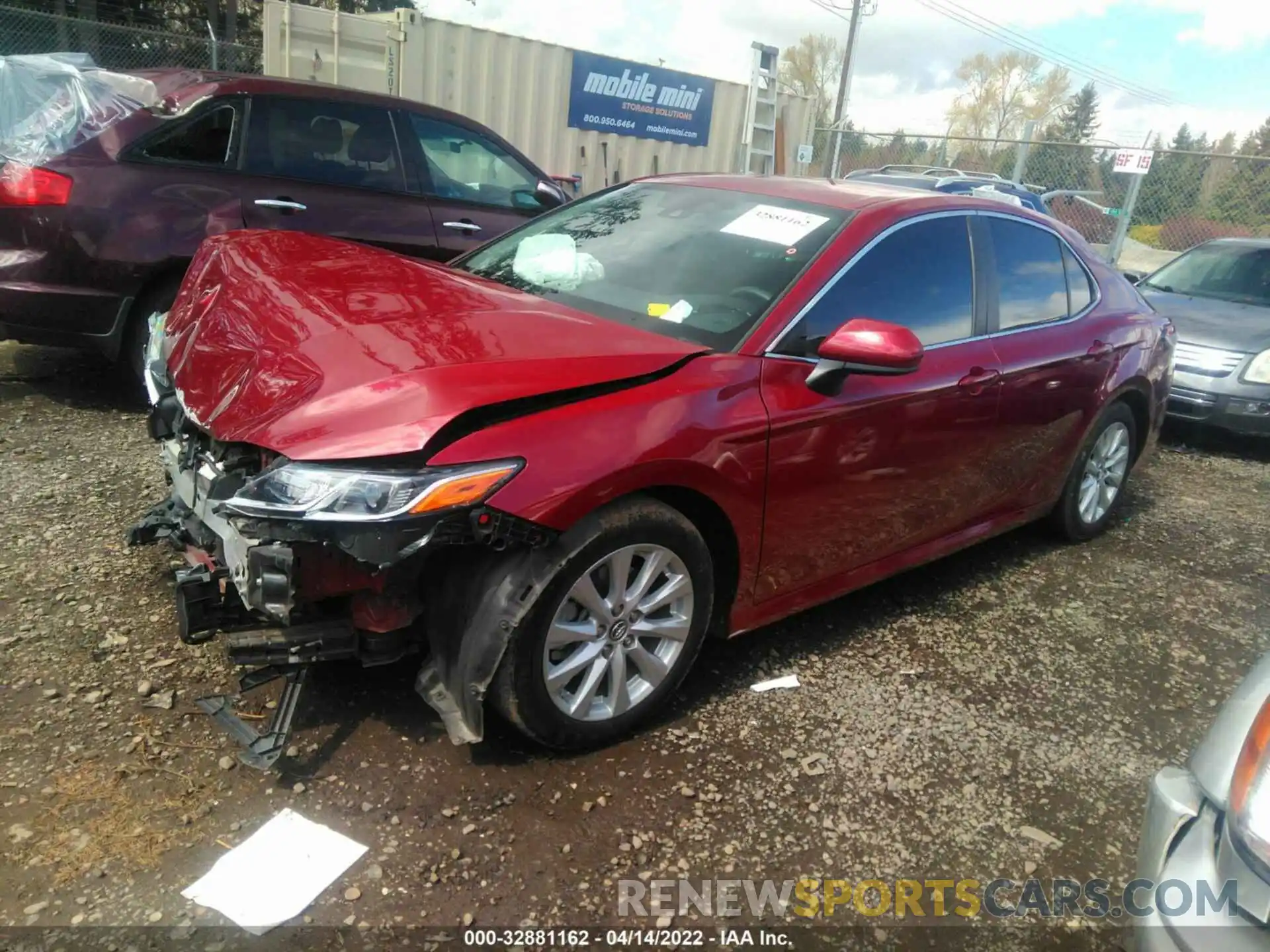 2 Photograph of a damaged car 4T1B11HK7KU690287 TOYOTA CAMRY 2019