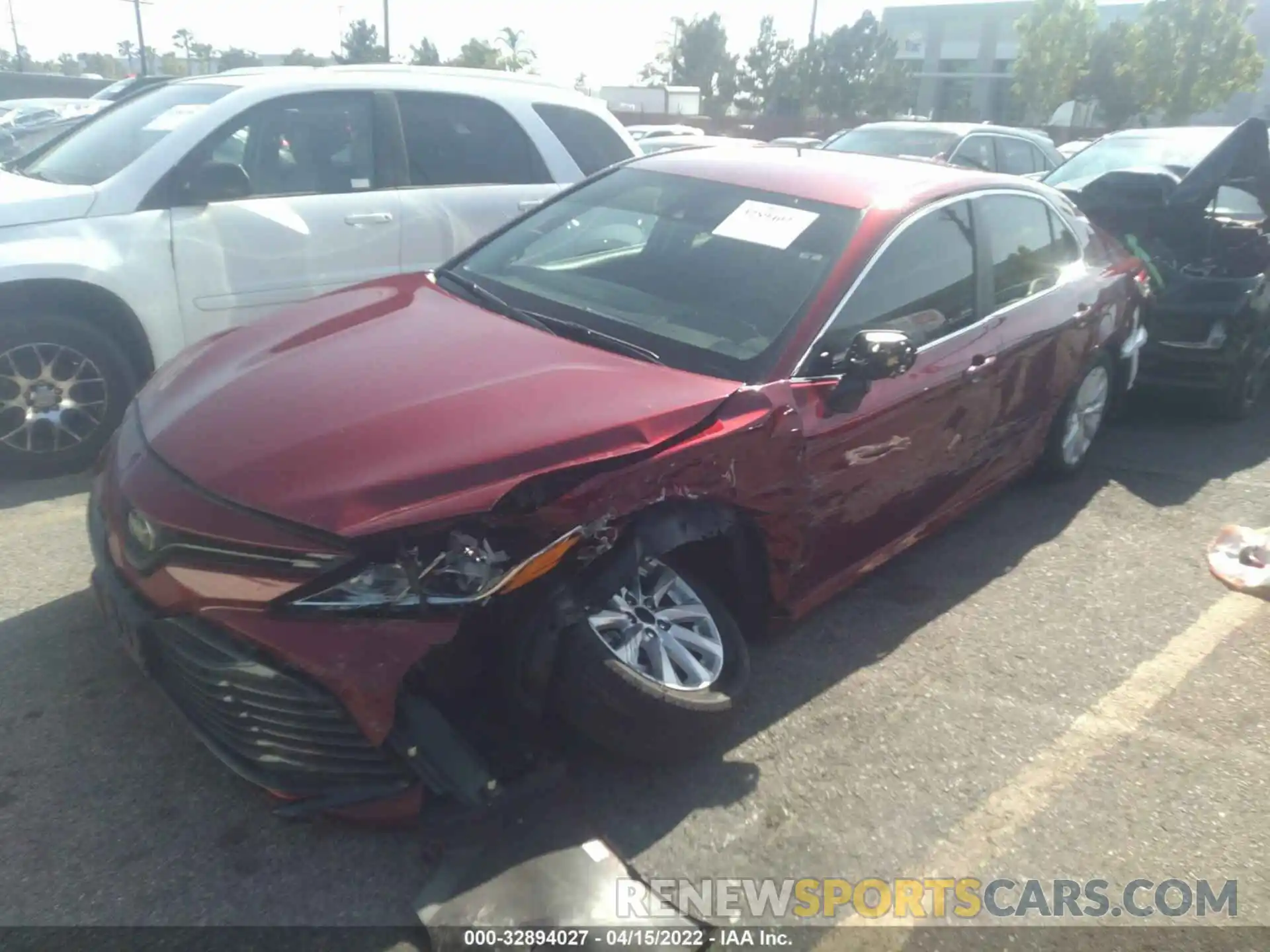 2 Photograph of a damaged car 4T1B11HK7KU694131 TOYOTA CAMRY 2019