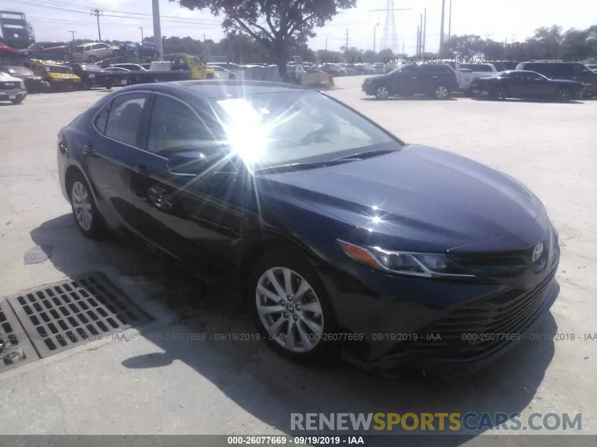 1 Photograph of a damaged car 4T1B11HK7KU697997 TOYOTA CAMRY 2019