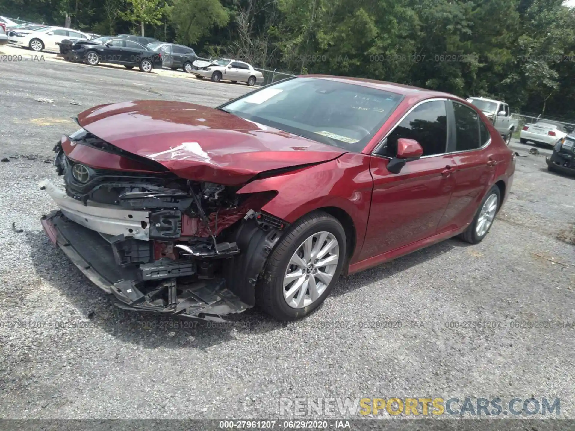 2 Photograph of a damaged car 4T1B11HK7KU709680 TOYOTA CAMRY 2019