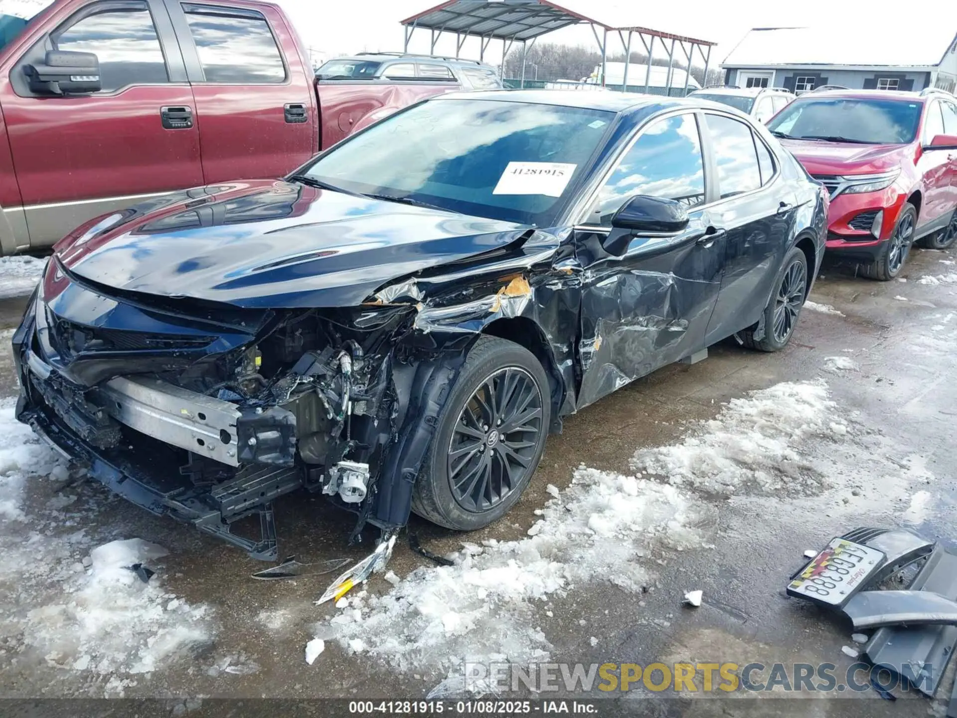 2 Photograph of a damaged car 4T1B11HK7KU718007 TOYOTA CAMRY 2019