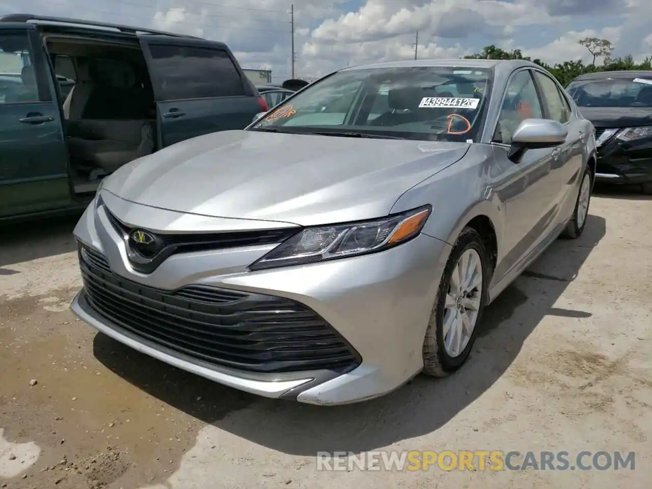 2 Photograph of a damaged car 4T1B11HK7KU720534 TOYOTA CAMRY 2019