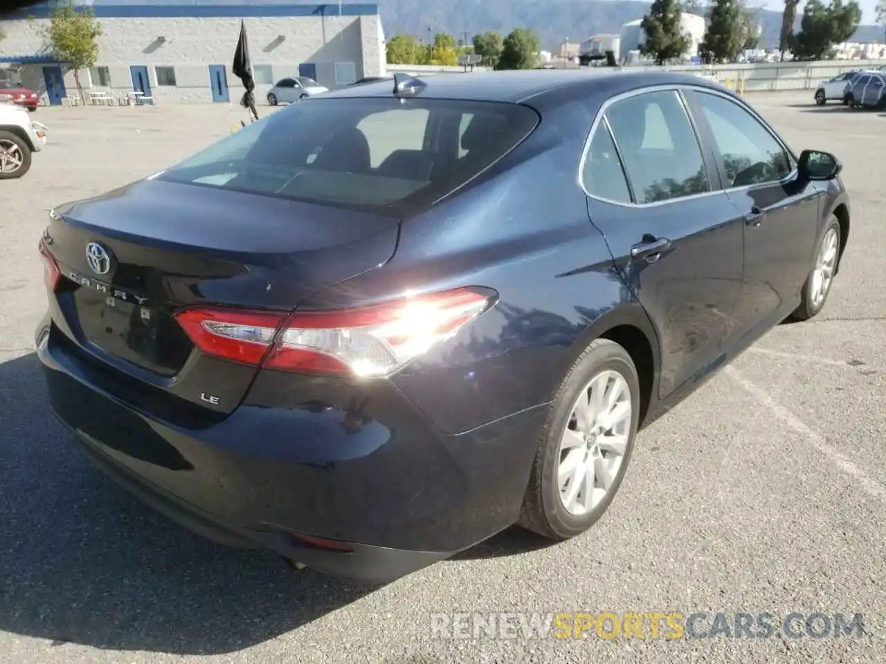 4 Photograph of a damaged car 4T1B11HK7KU736572 TOYOTA CAMRY 2019