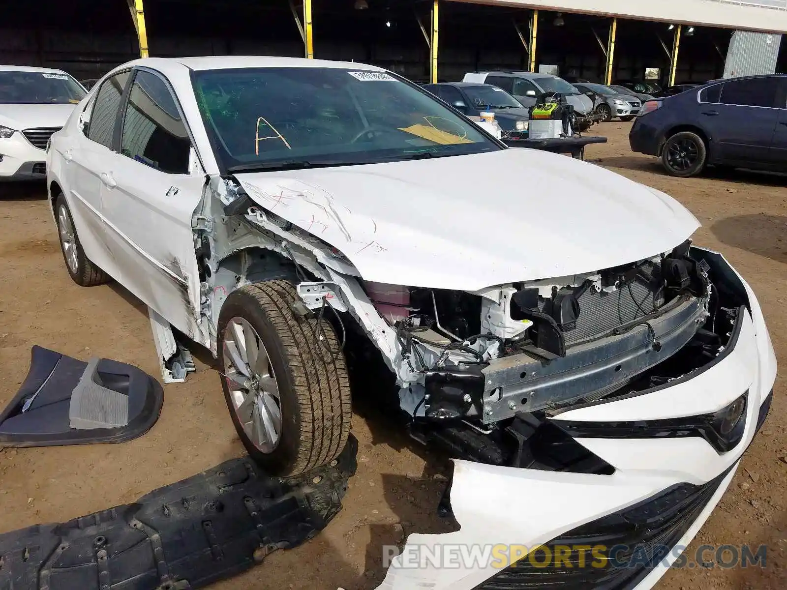 1 Photograph of a damaged car 4T1B11HK7KU757177 TOYOTA CAMRY 2019