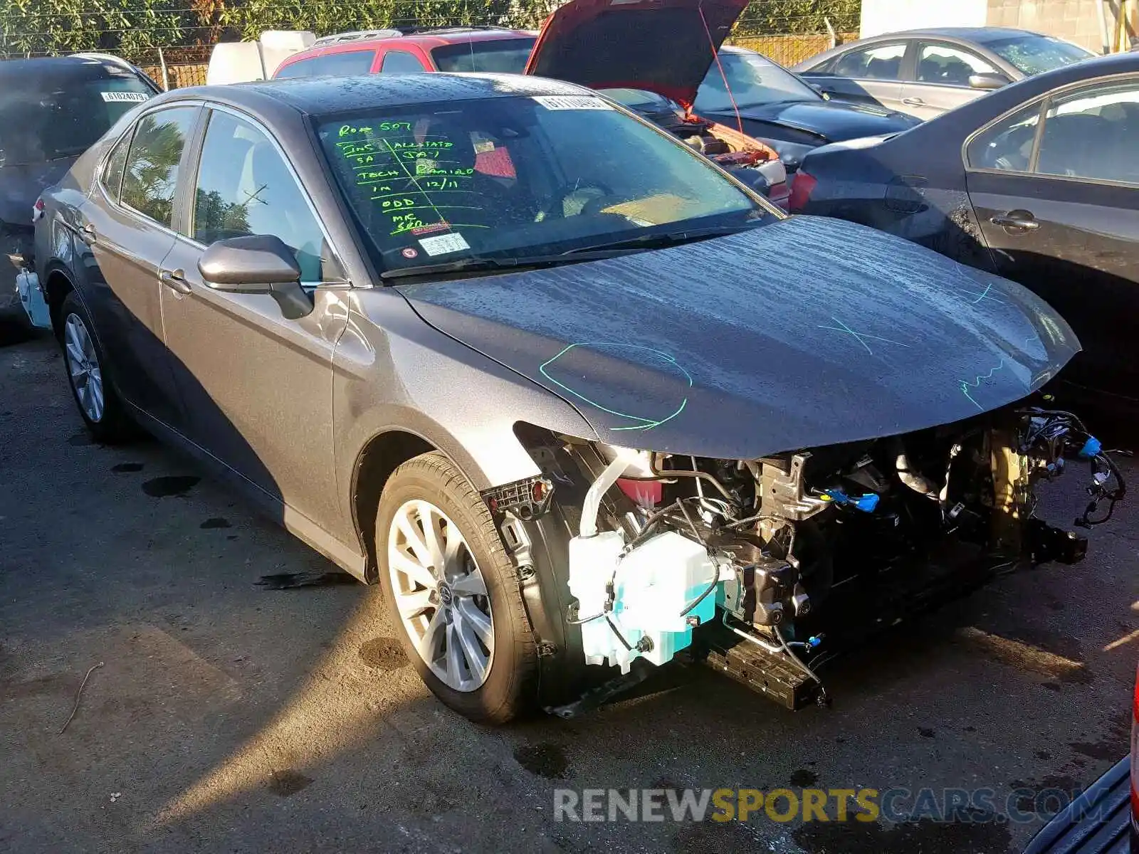 1 Photograph of a damaged car 4T1B11HK7KU767675 TOYOTA CAMRY 2019