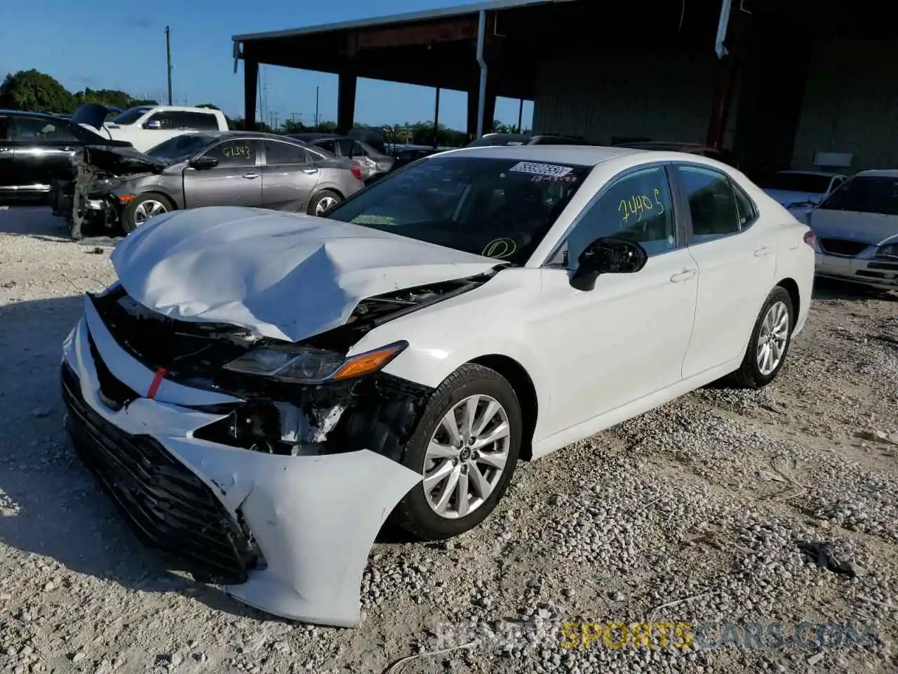 1 Photograph of a damaged car 4T1B11HK7KU771452 TOYOTA CAMRY 2019