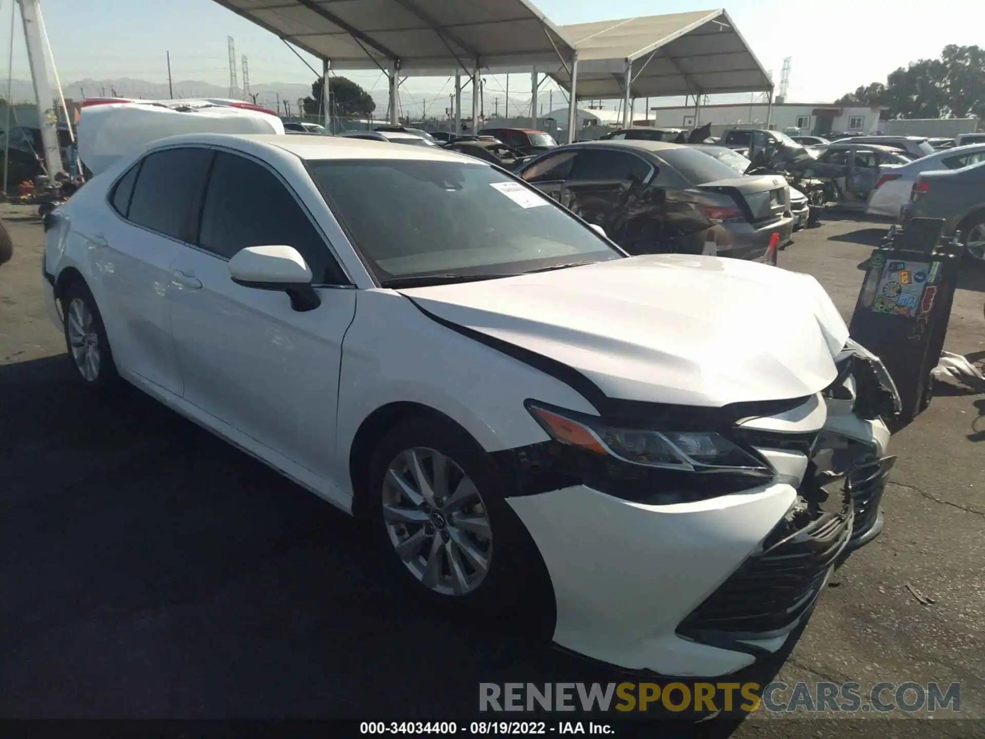 1 Photograph of a damaged car 4T1B11HK7KU791507 TOYOTA CAMRY 2019