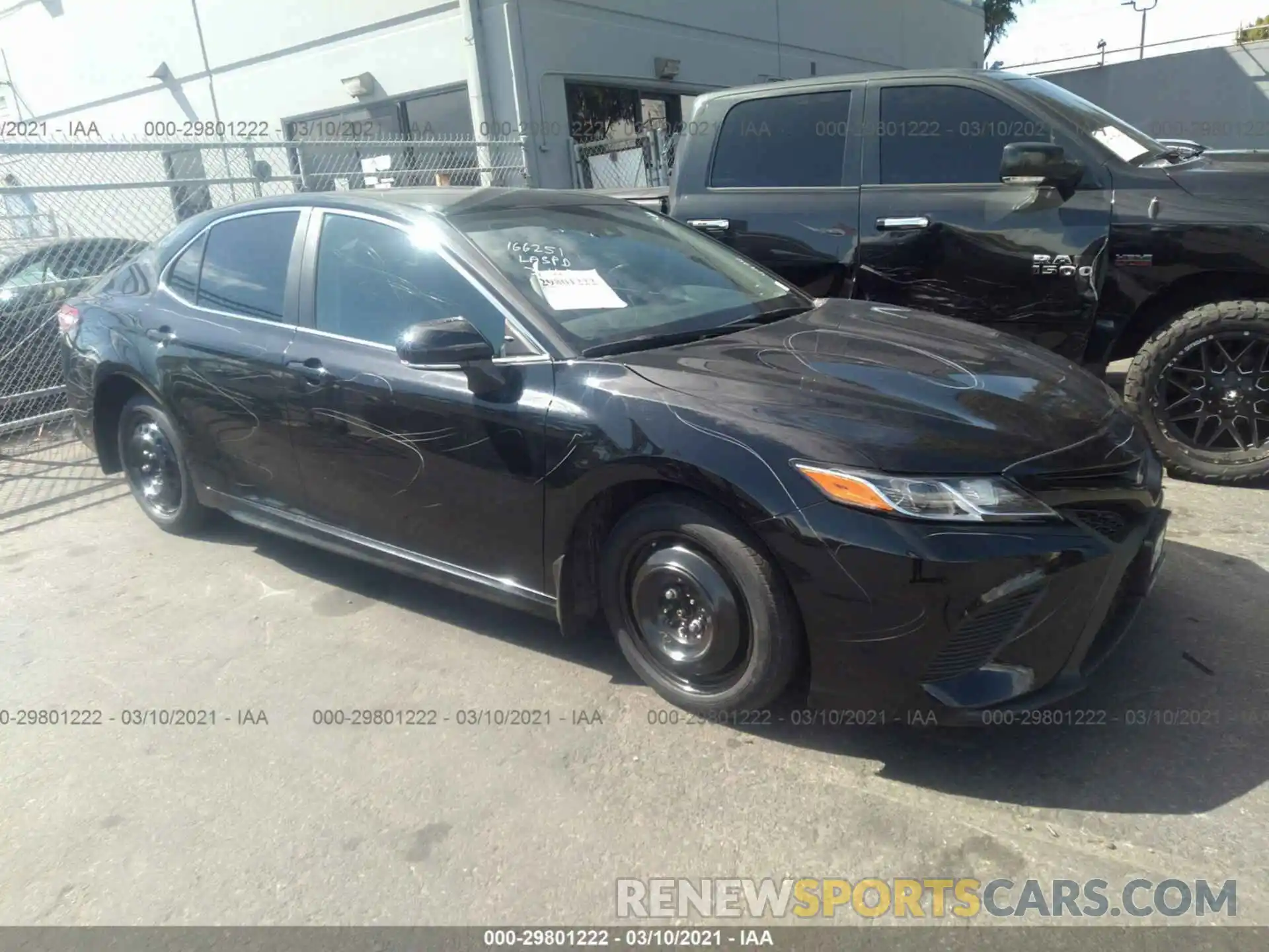 1 Photograph of a damaged car 4T1B11HK7KU824974 TOYOTA CAMRY 2019