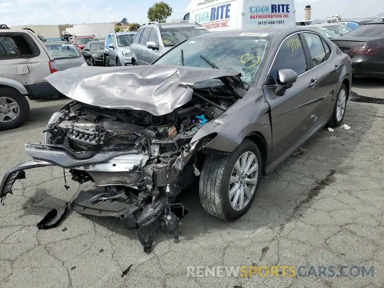 2 Photograph of a damaged car 4T1B11HK7KU850507 TOYOTA CAMRY 2019