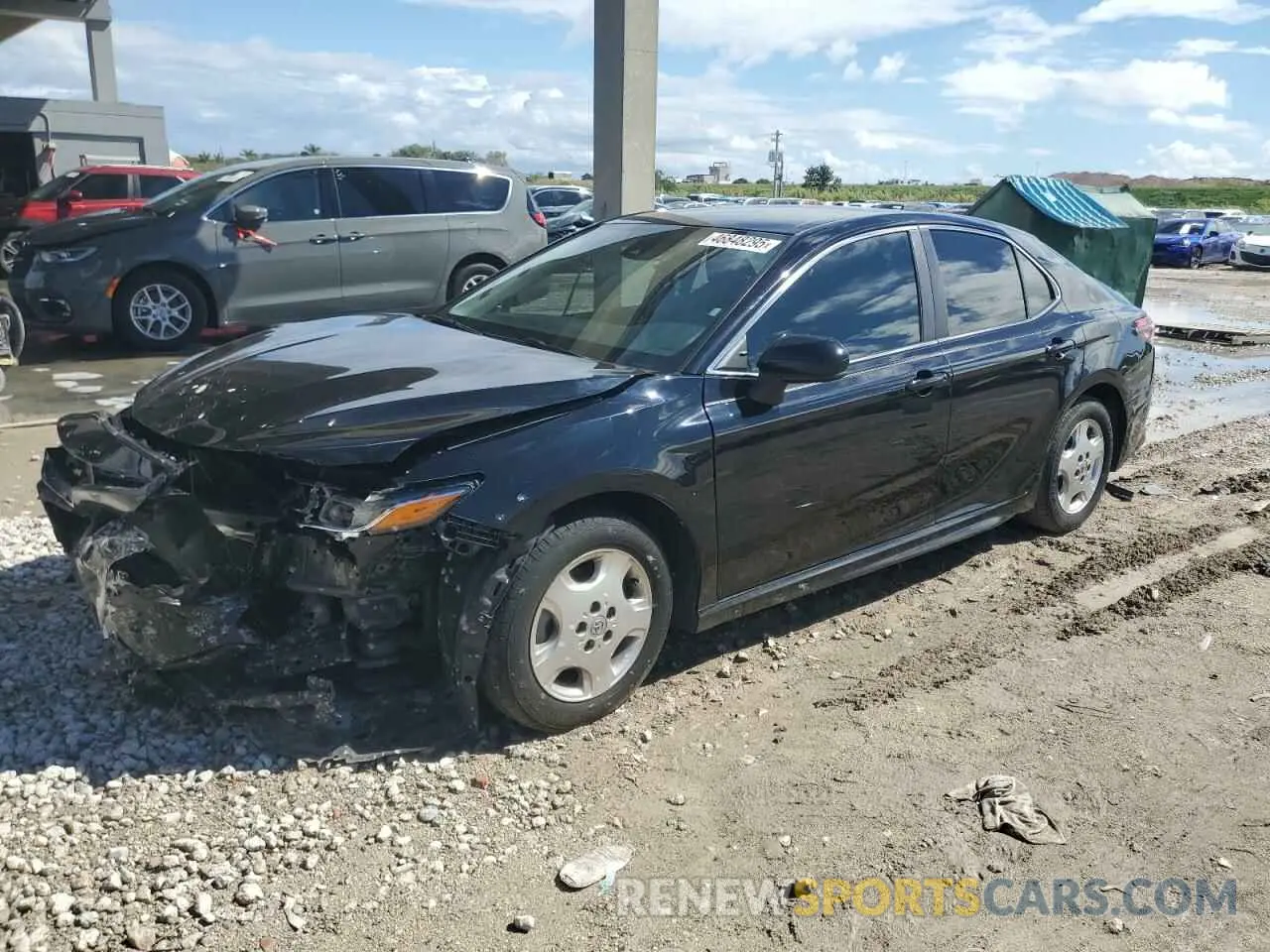 1 Photograph of a damaged car 4T1B11HK8KU166825 TOYOTA CAMRY 2019