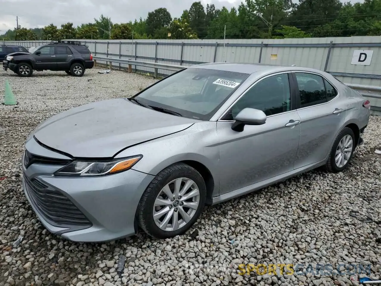 1 Photograph of a damaged car 4T1B11HK8KU167912 TOYOTA CAMRY 2019